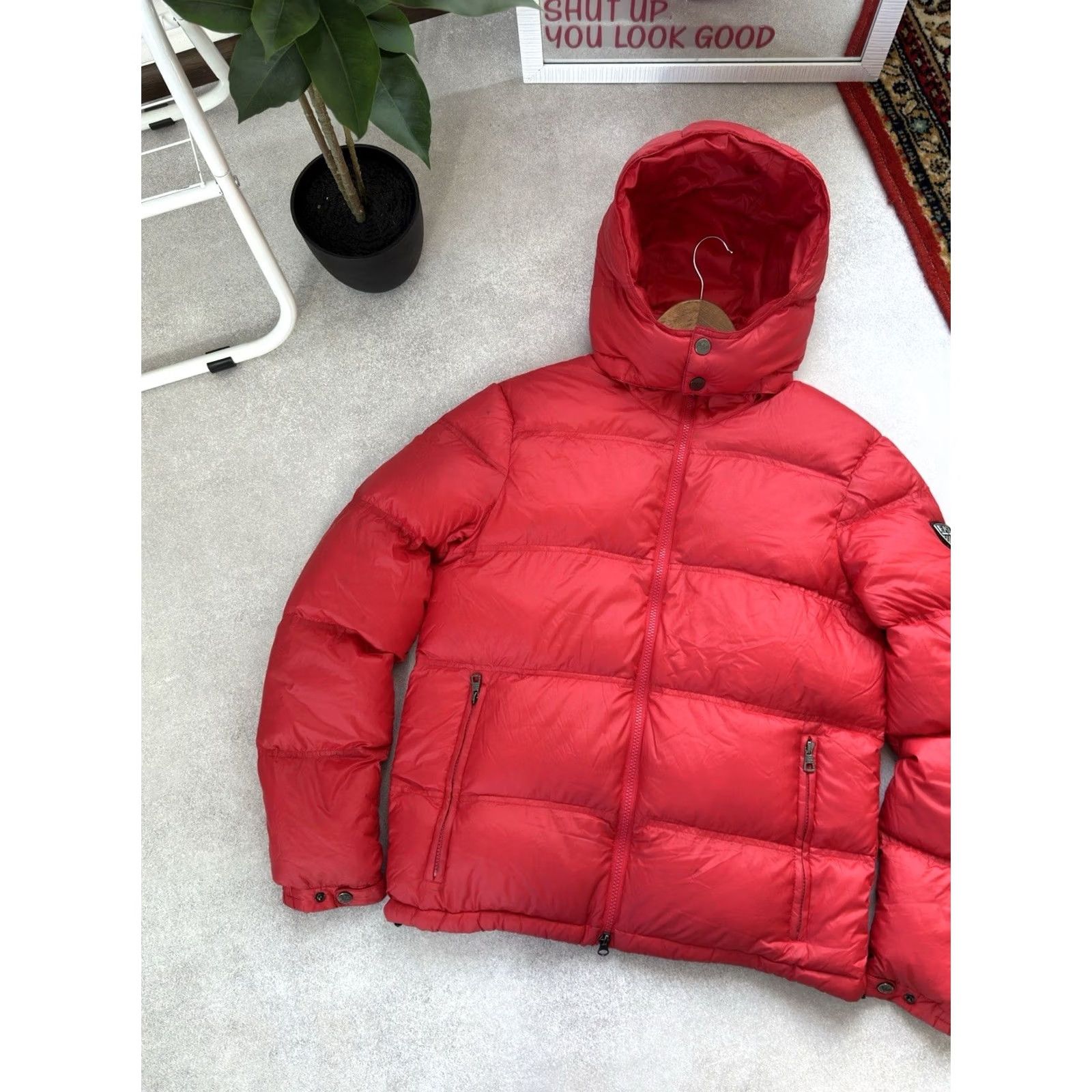 Emporio Armani VINTAGE Emporio Armani Jacket S Men Duck Puffer Down Red Nylon 90s City Designer Casual Streetwear Puffer Full Zip Pockets Limited Edition Size US S / EU 44-46 / 1 - 3 Thumbnail