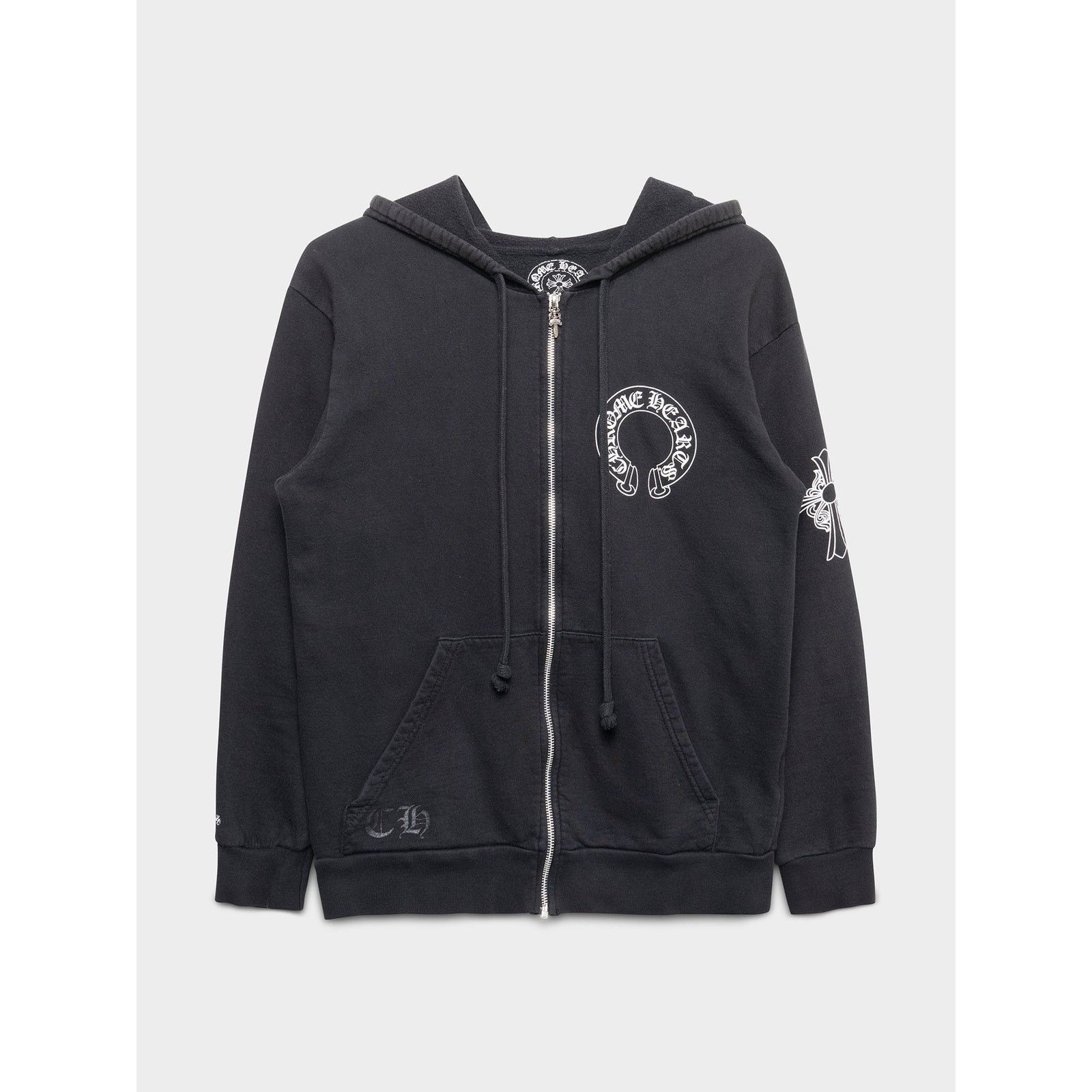 Chrome Hearts Horseshoe & Cross Zip-Up Hoodie Size US L / EU 52-54 / 3 - 1 Thumbnail