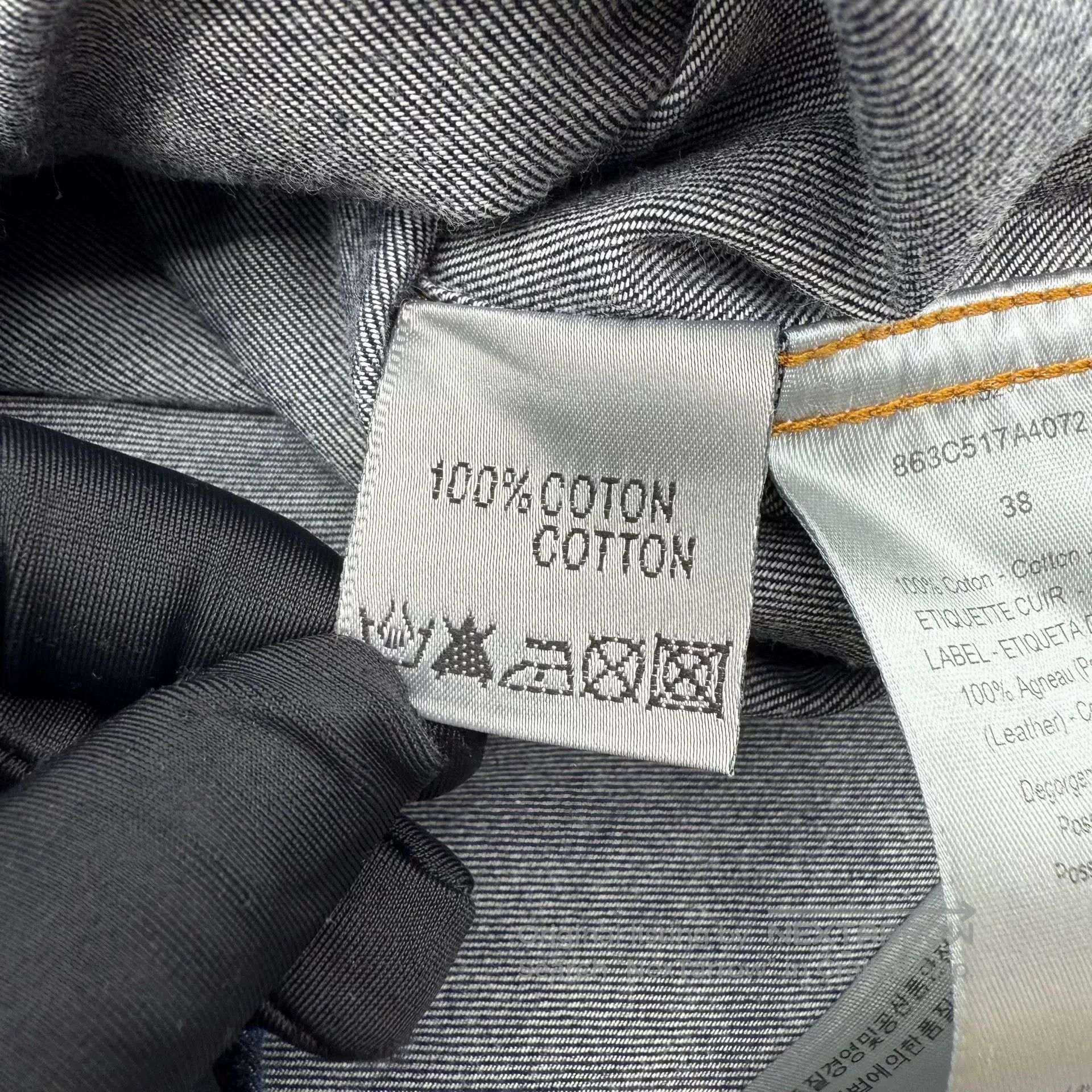 Dior dior logo cotton denim long sleeve shirt. Size US M / EU 48-50 / 2 - 7 Thumbnail
