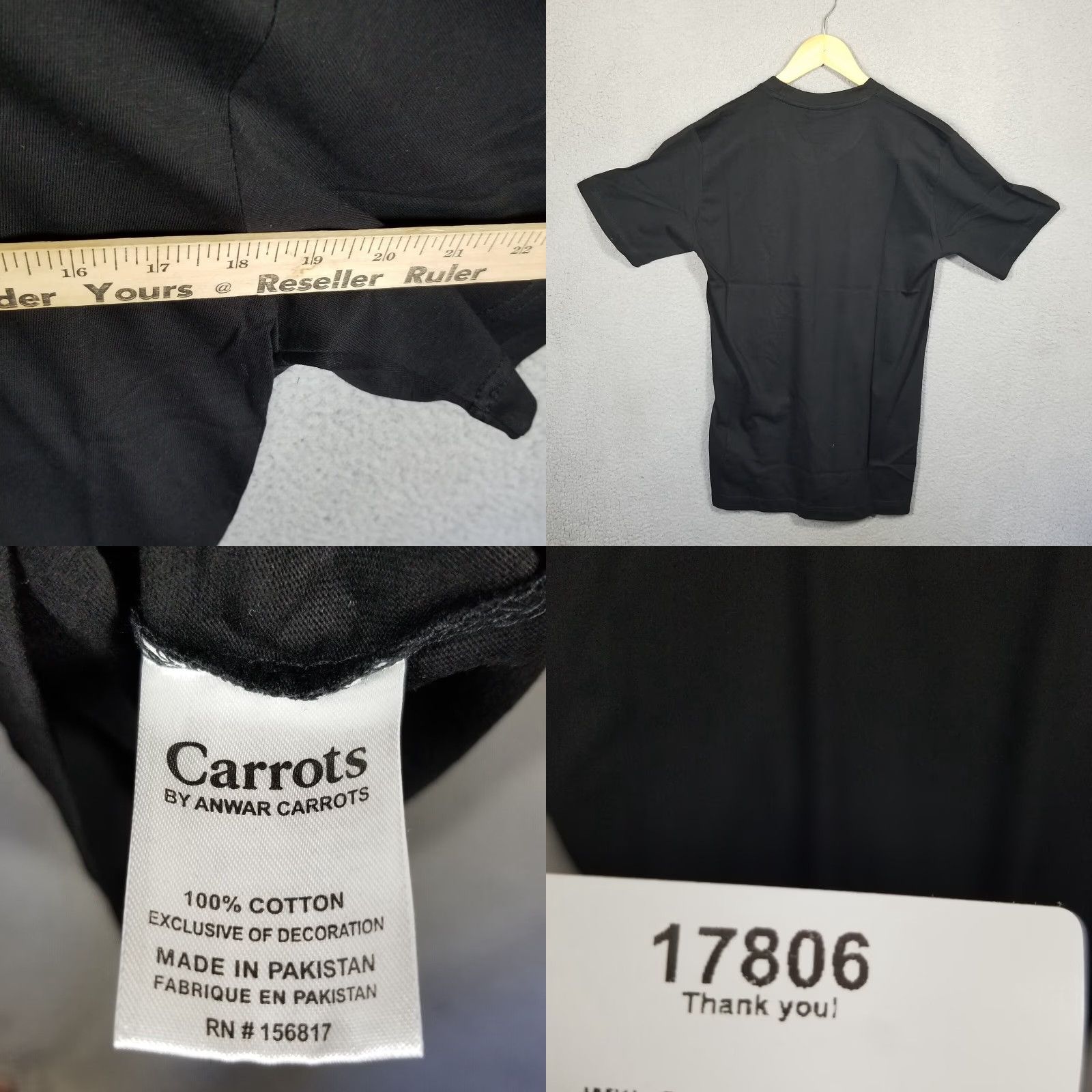 Carrots by Anwar Carrots Carrots By Anwar Carrots T-Shirt Men's Medium Black Graphic Designer Streetwear Size US M / EU 48-50 / 2 - 8 Thumbnail