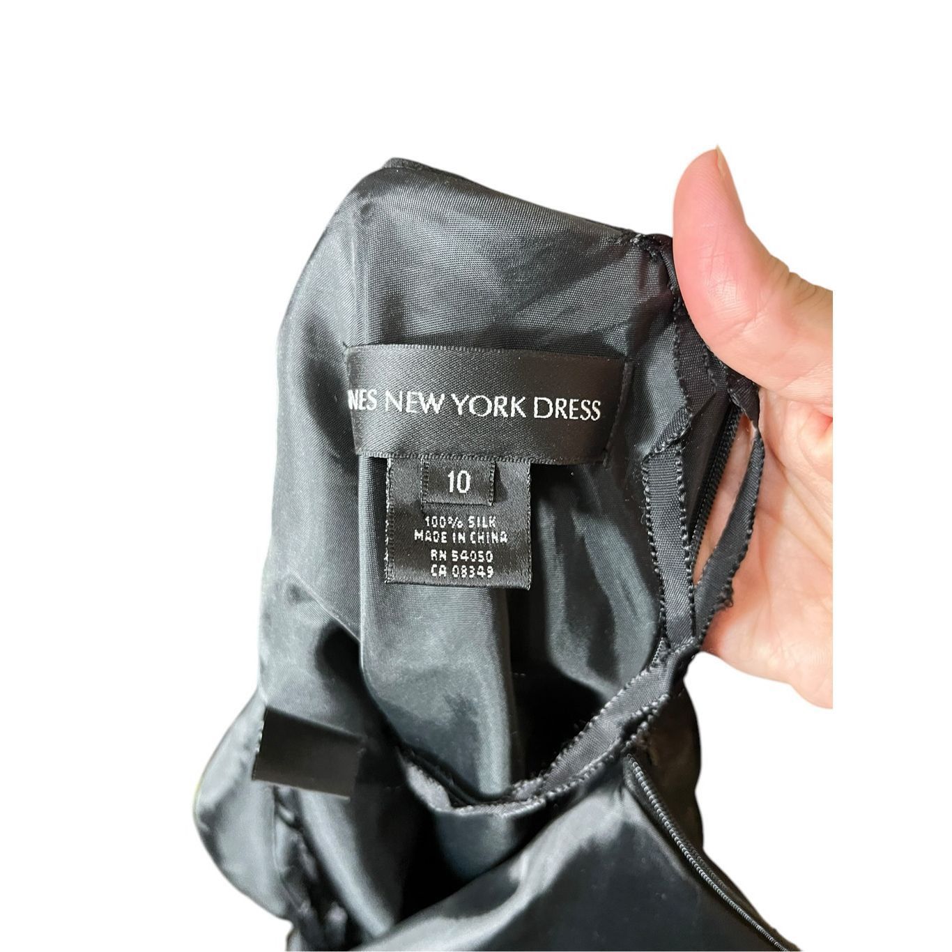 Jones New York Vintage Jones New York 90s 100% Silk Black Tiered Dress Size Size L / US 10 / IT 46 - 7 Thumbnail
