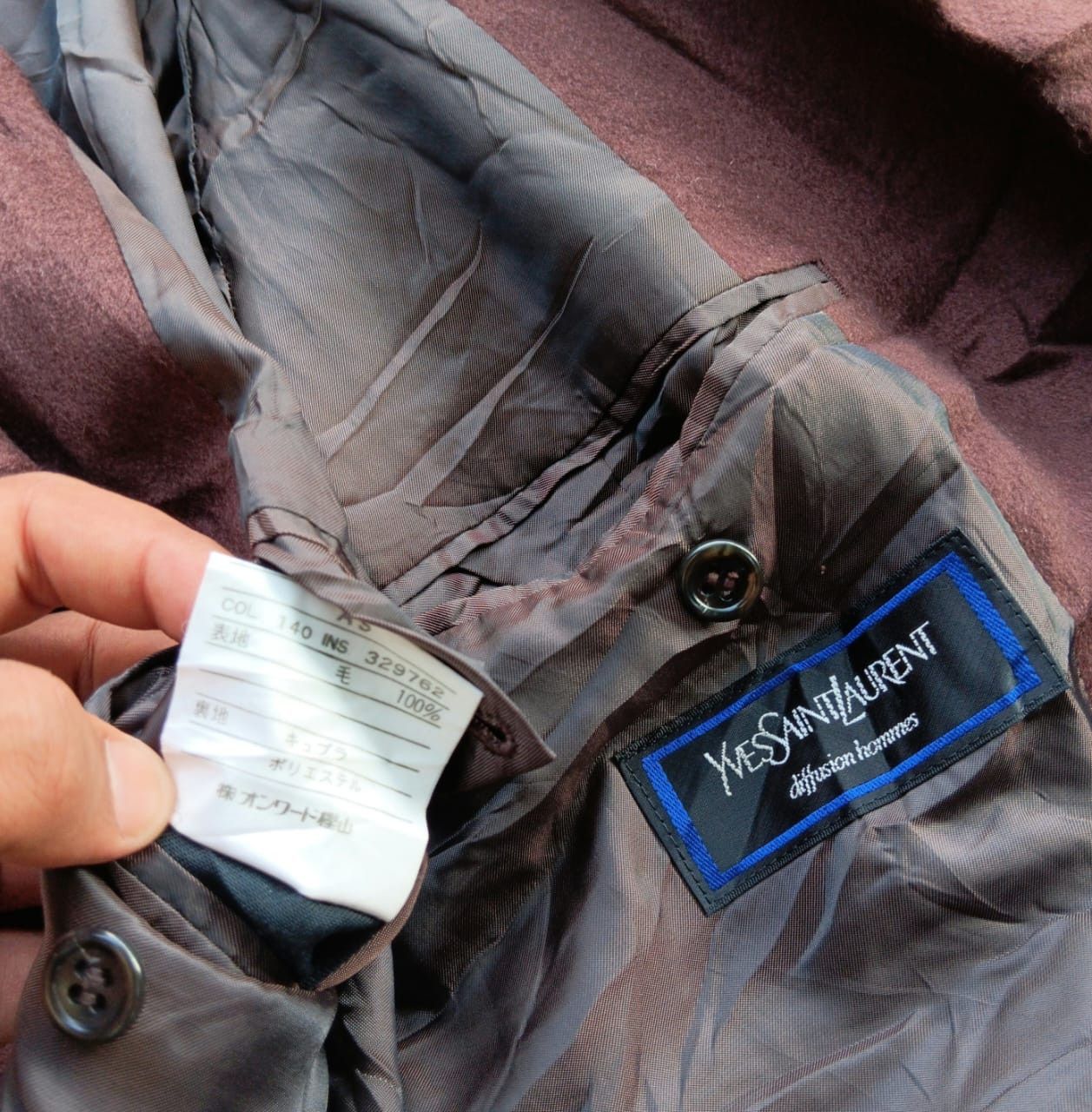 Yves Saint Laurent YSL Yves Saint Laurent wool cashmere vintage coat Size US M / EU 48-50 / 2 - 5 Thumbnail
