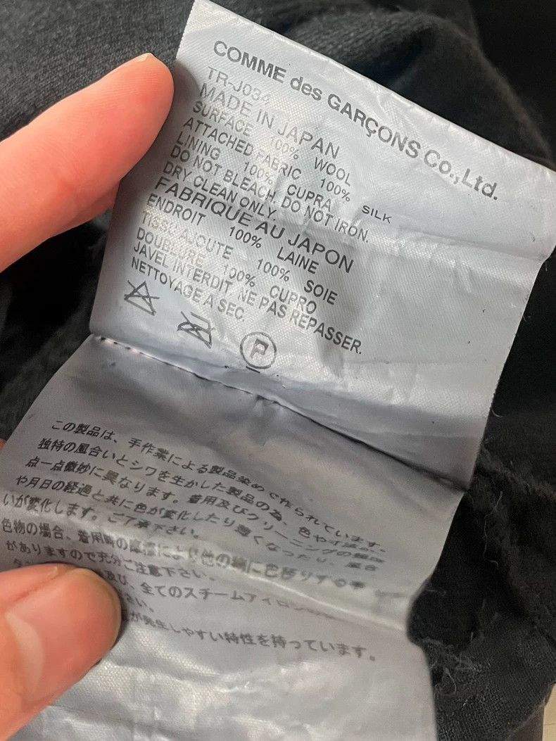Comme des Garcons Comme Des Garcons Splicing silk layered suit jacket 2504-Ne Size S / US 4 / IT 40 - 6 Thumbnail