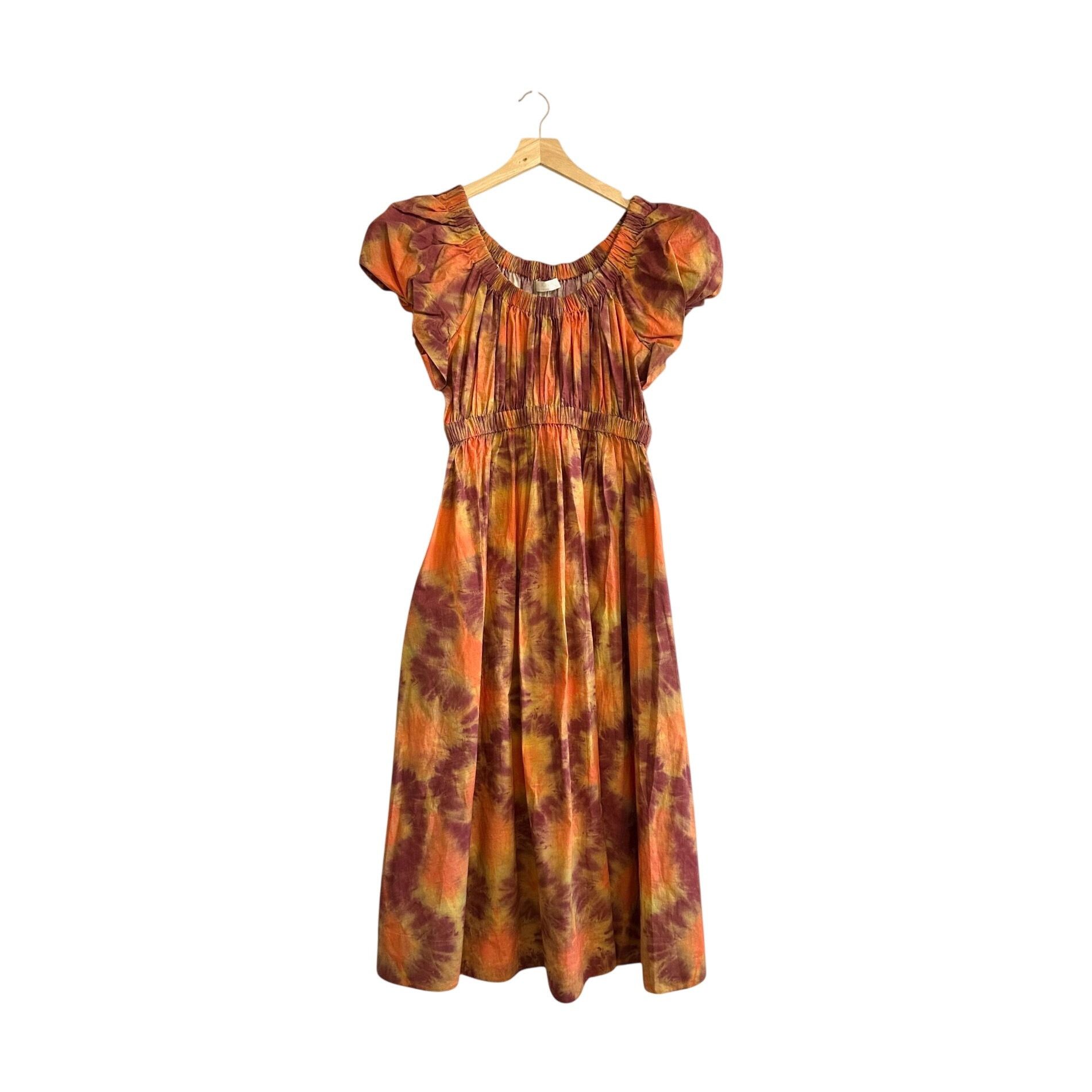 Ulla Johnson ULLA JOHNSON Nanette Midi Dress In Topaz, Size 4, New with Size S / US 4 / IT 40 - 1 Thumbnail