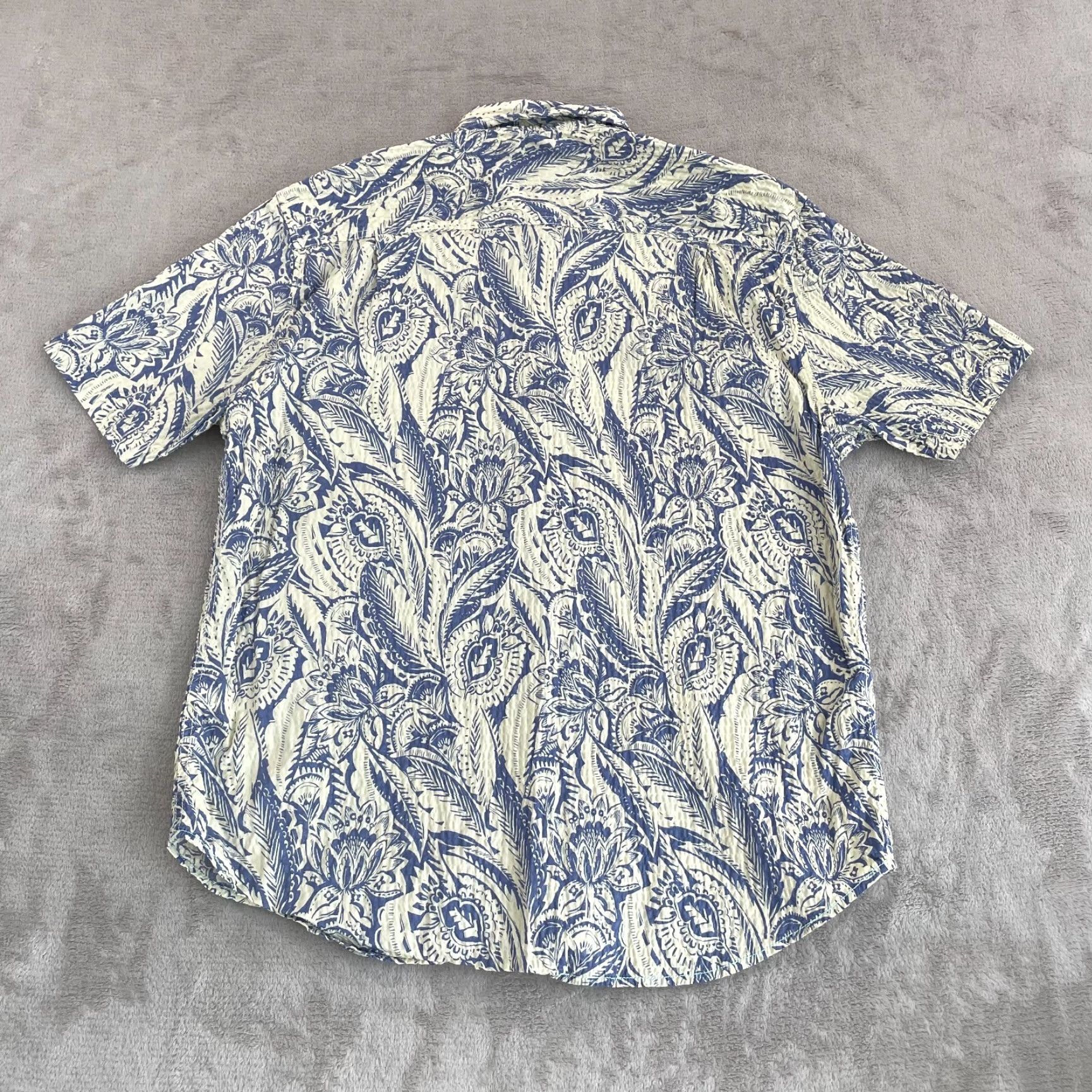 Tommy Bahama Tommy Bahama Shirt Men Medium Blue Floral AOP Short Sleeve NWOT Size US M / EU 48-50 / 2 - 4 Thumbnail