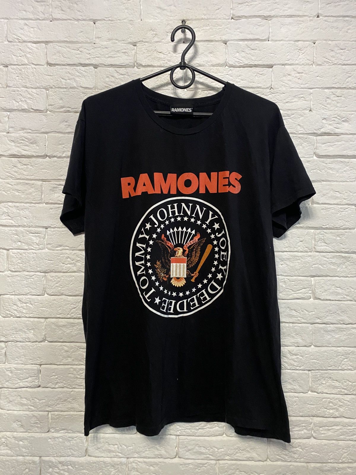 Pre-owned Band Tees X Vintage Ramones Vintage T-shirt Y2k In Black