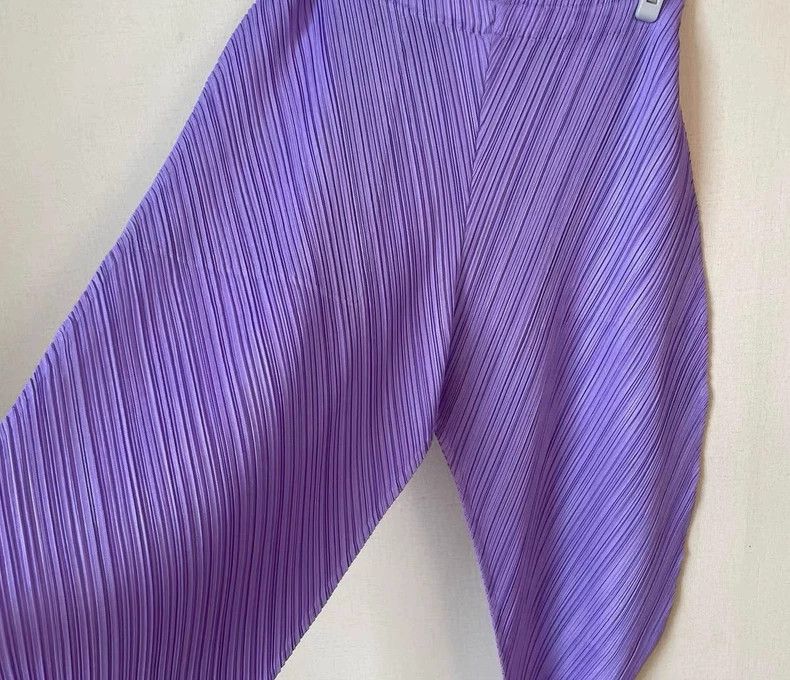 Issey Miyake Issey Miyake size:4 Purple twill balloon pants Size 22" - 1 Thumbnail