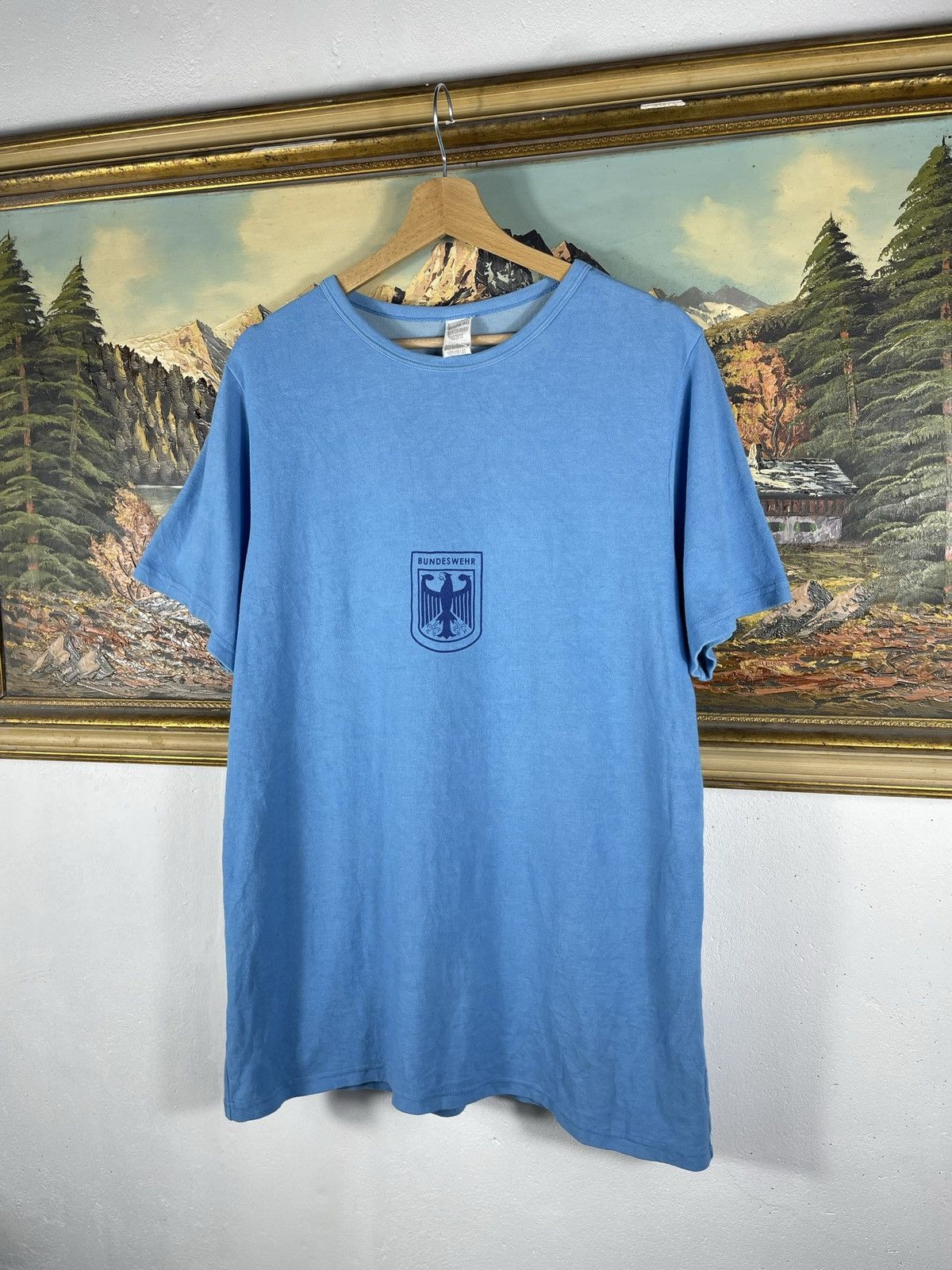 Kanye West × Vintage VINTAGE BUNDESWHER LIKE VULTURES TEE ARMY MILITARY KANYE Size US XL / EU 56 / 4 - 2 Thumbnail