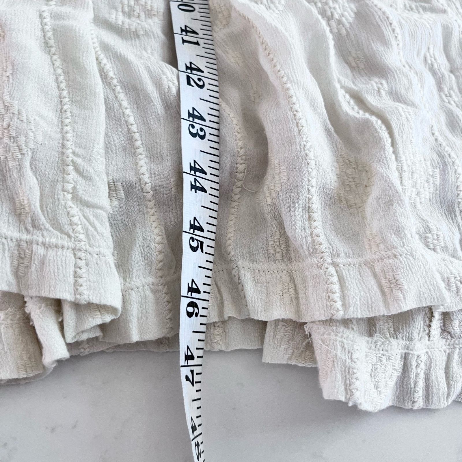 Free People Free People Diamond Head Embroidered Midi Dress Raw Linen Size XS / US 0-2 / IT 36-38 - 10 Thumbnail