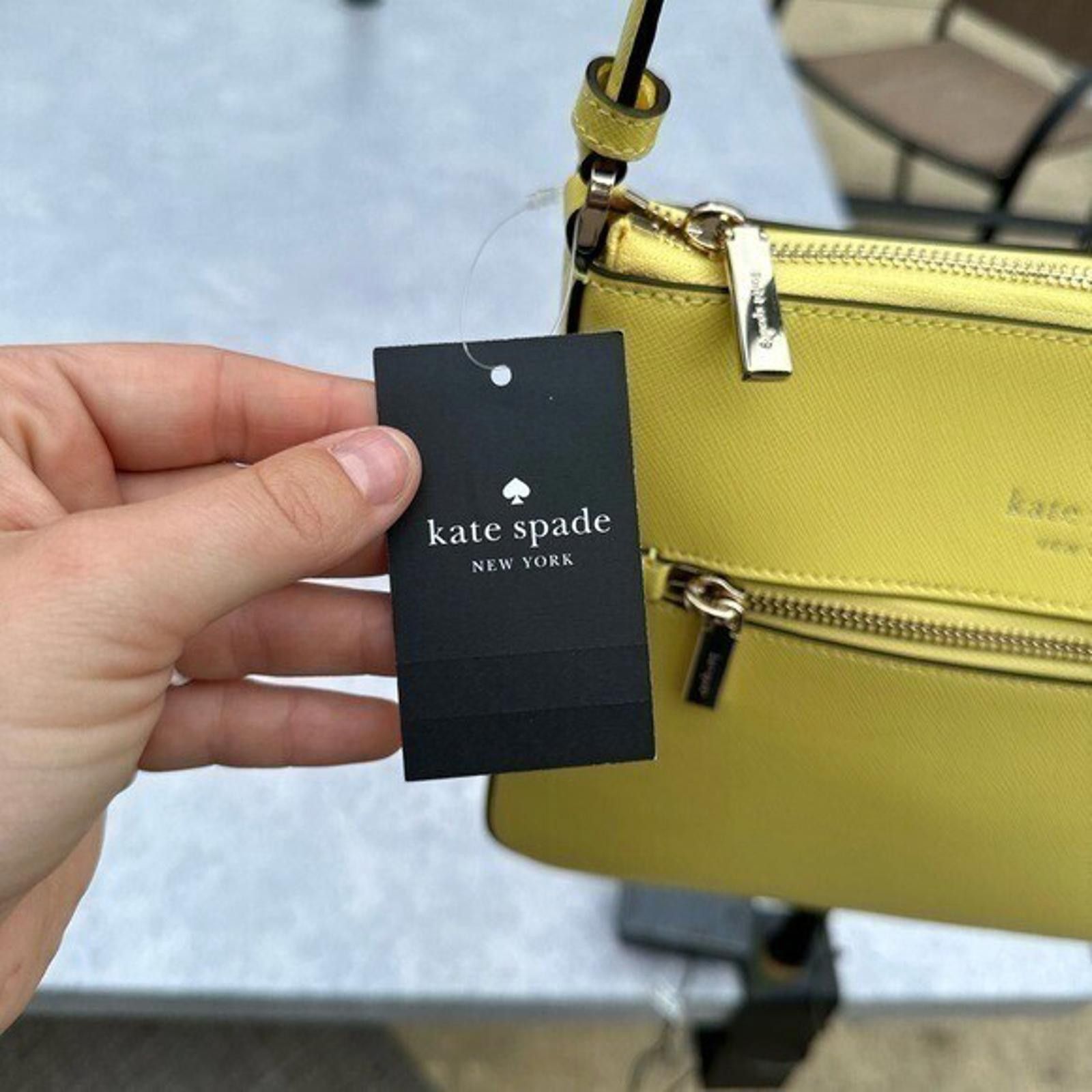 Other Kate Spade Sadie North South Crossbody Leather Yellow Size ONE SIZE - 4 Thumbnail