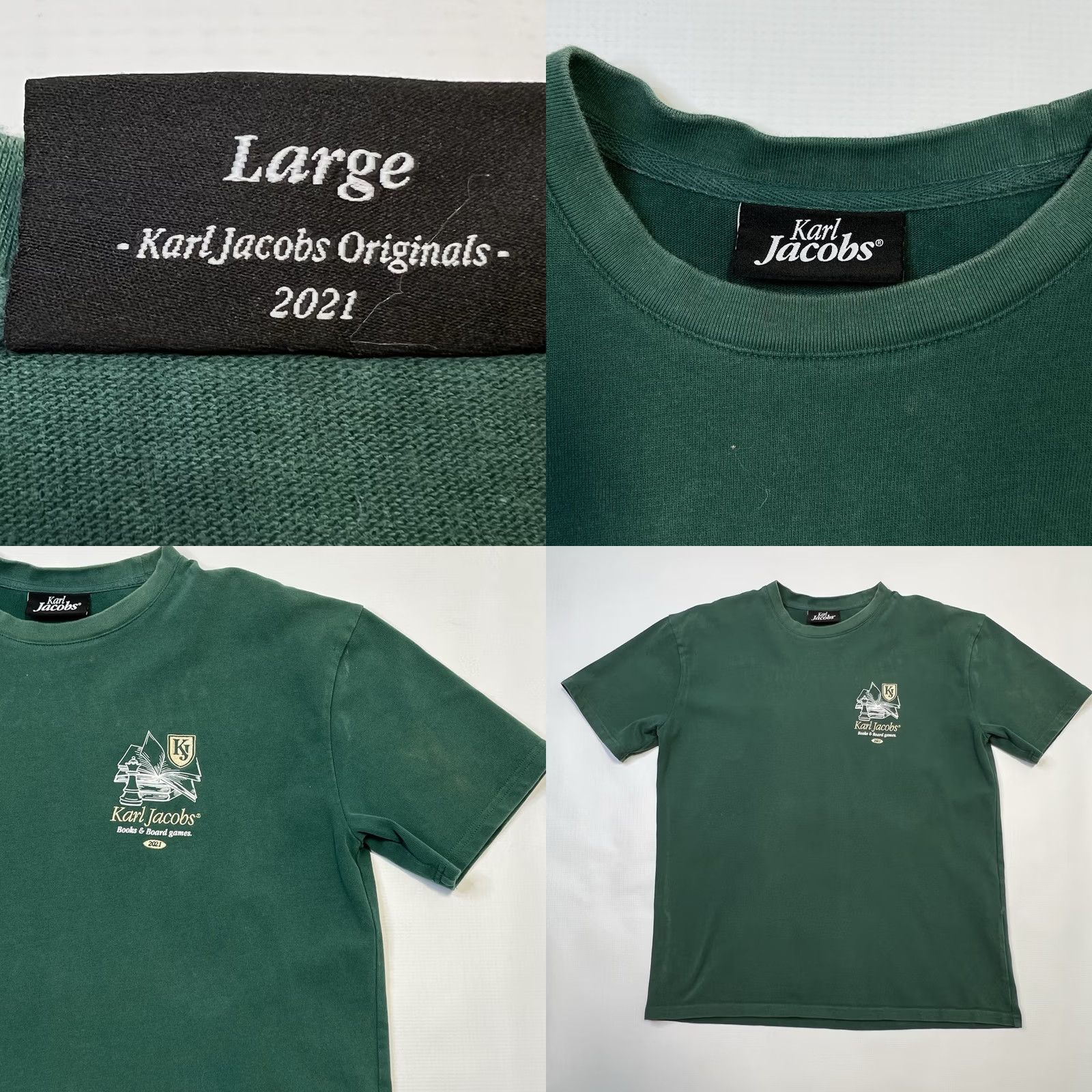 Vintage VINTAGE Karl Jacobs Large Unisex Shirts Green Official Staff Shirt 2021 Size US L / EU 52-54 / 3 - 8 Thumbnail