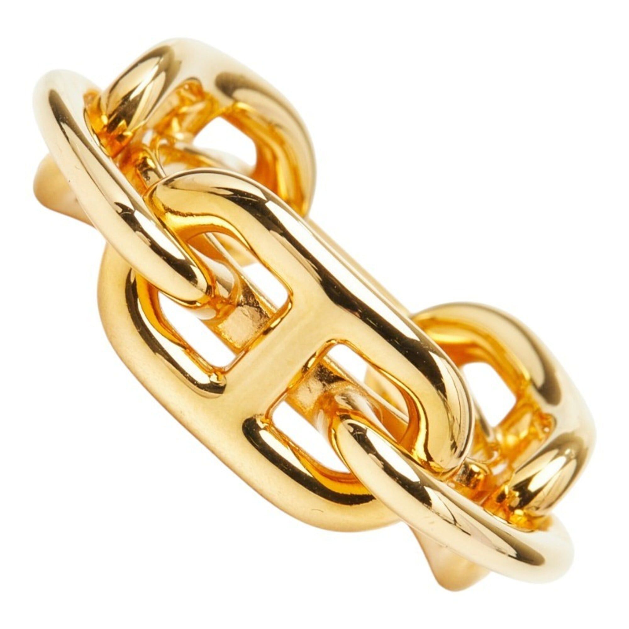 Hermes Hermes Chaine d'Ancre Scarf Muffler Ring Gold Plated Women's HERMES Size ONE SIZE - 1 Thumbnail