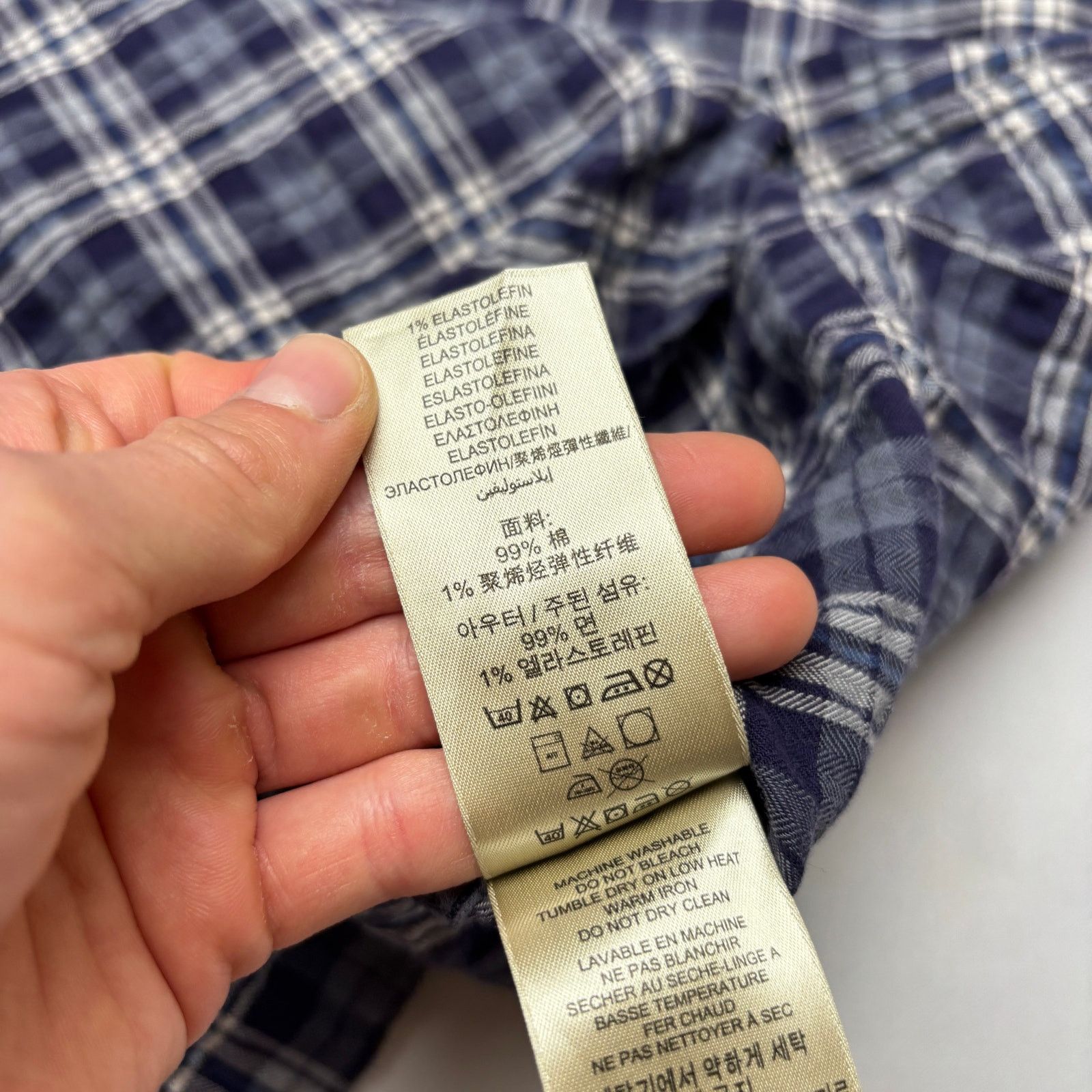 Burberry Burberry Brit Men's Plaid Flannel Shirt Button Up Cotton L Size US L / EU 52-54 / 3 - 9 Thumbnail