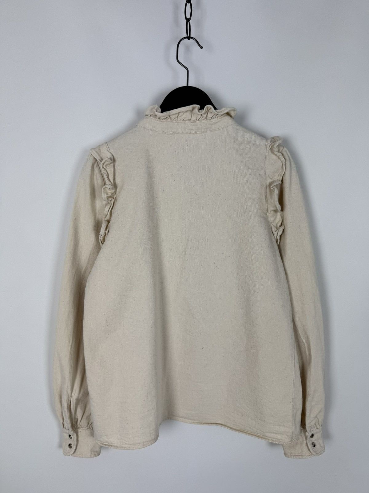 Sezane Sezane Eva Shirt Mottled Ecru Overshirt Size XS / US 0-2 / IT 36-38 - 10 Thumbnail