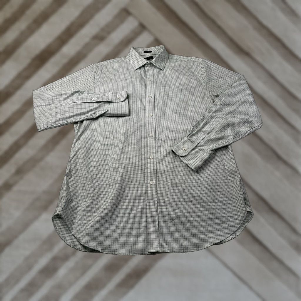 J.Crew J Crew Ludlow Dress Shirt Mens 16.5/ 35 Classic Button Down Checks Plaid Stretch Size 46R - 1 Thumbnail
