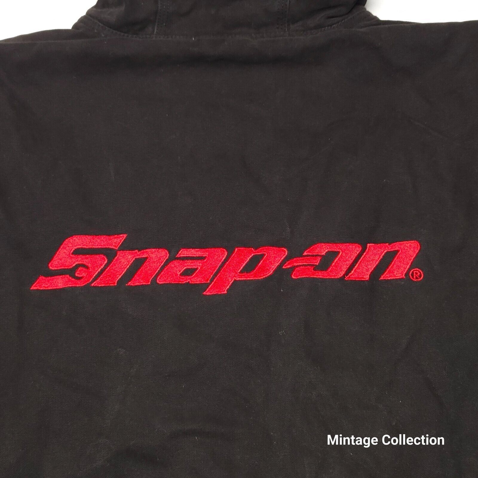 Other SNAP ON EMBROIDERED BLACK WORKWEAR INSULATED CANVAS JACKET Size US XL / EU 56 / 4 - 13 Thumbnail