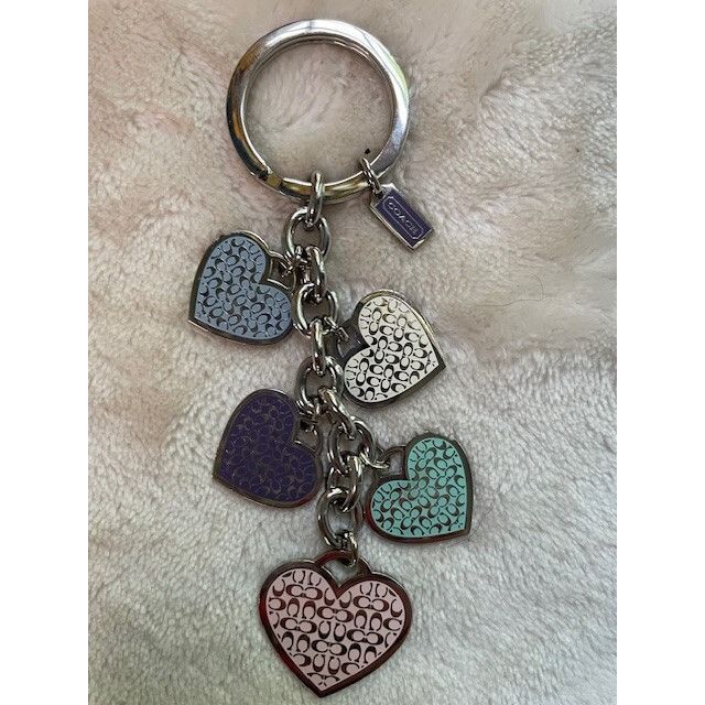 Coach Authentic COACH Micro Heart "C's" Bag Charm/Key Chain - Mult Size ONE SIZE - 1 Thumbnail