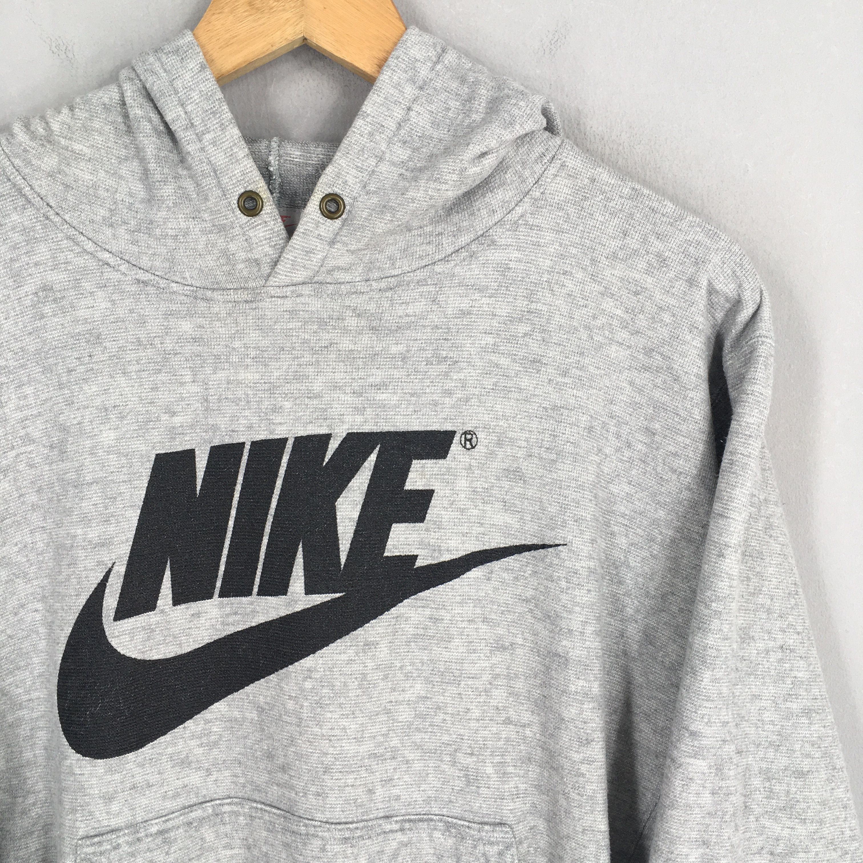 Nike Vintage 90s Nike Swoosh Pullover Hoodie Medium Size US M / EU 48-50 / 2 - 2 Thumbnail