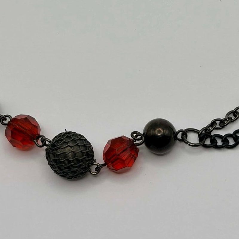 Other Red & Black Beaded Necklace Size ONE SIZE - 2 Thumbnail