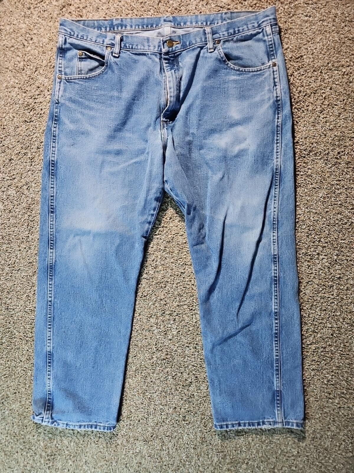 Wrangler Wrangler Rugged Wear Straight Blue Jeans APPROX 42x28 Size US 42 / EU 58 - 1 Thumbnail