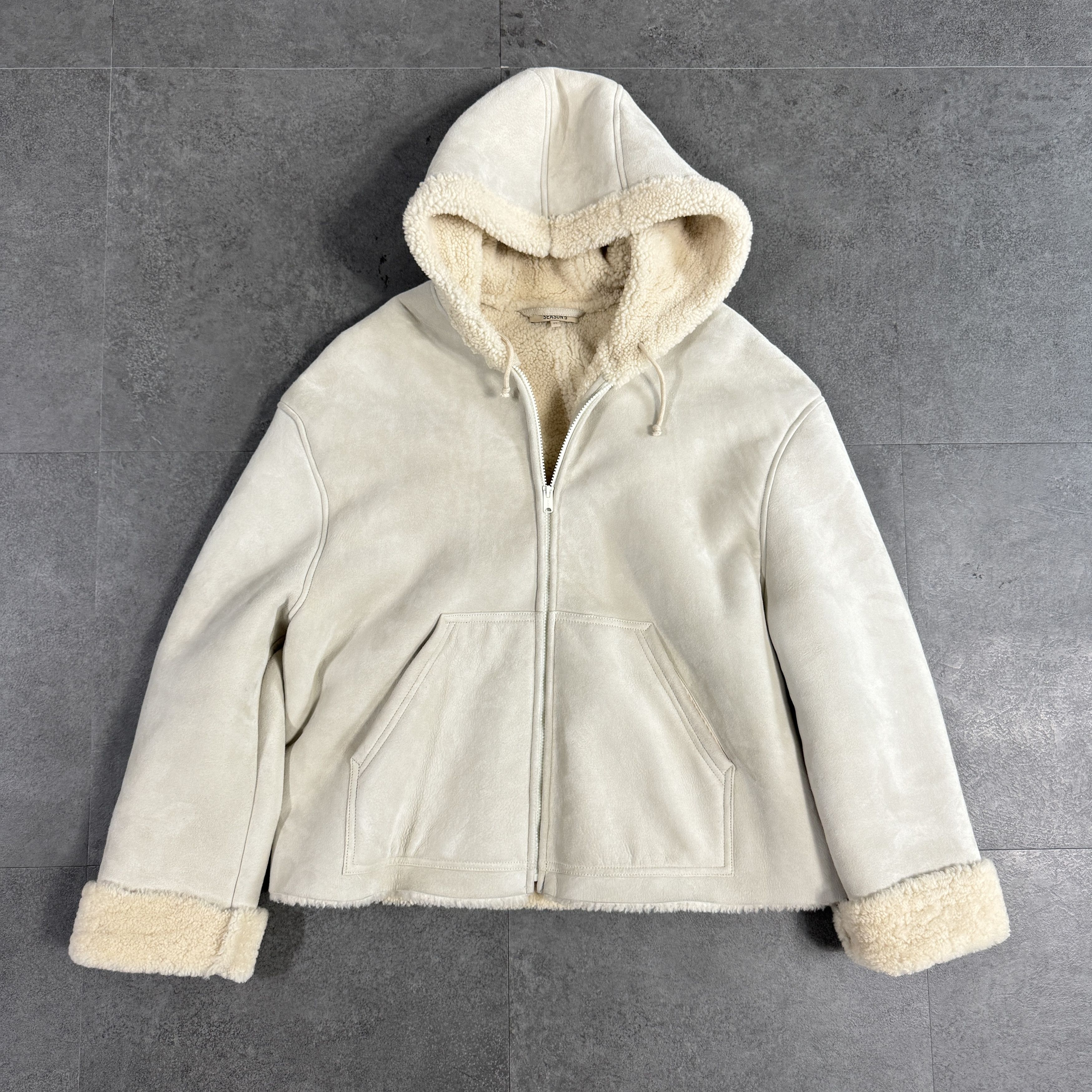 Yeezy short shearling jacket sales