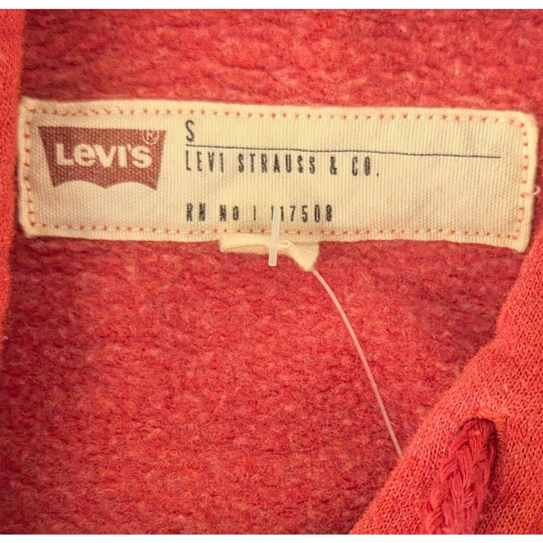 Levi's Cozy Red Levi's Women's Small Hoodie - Perfect for Everyday! Size S / US 4 / IT 40 - 5 Thumbnail