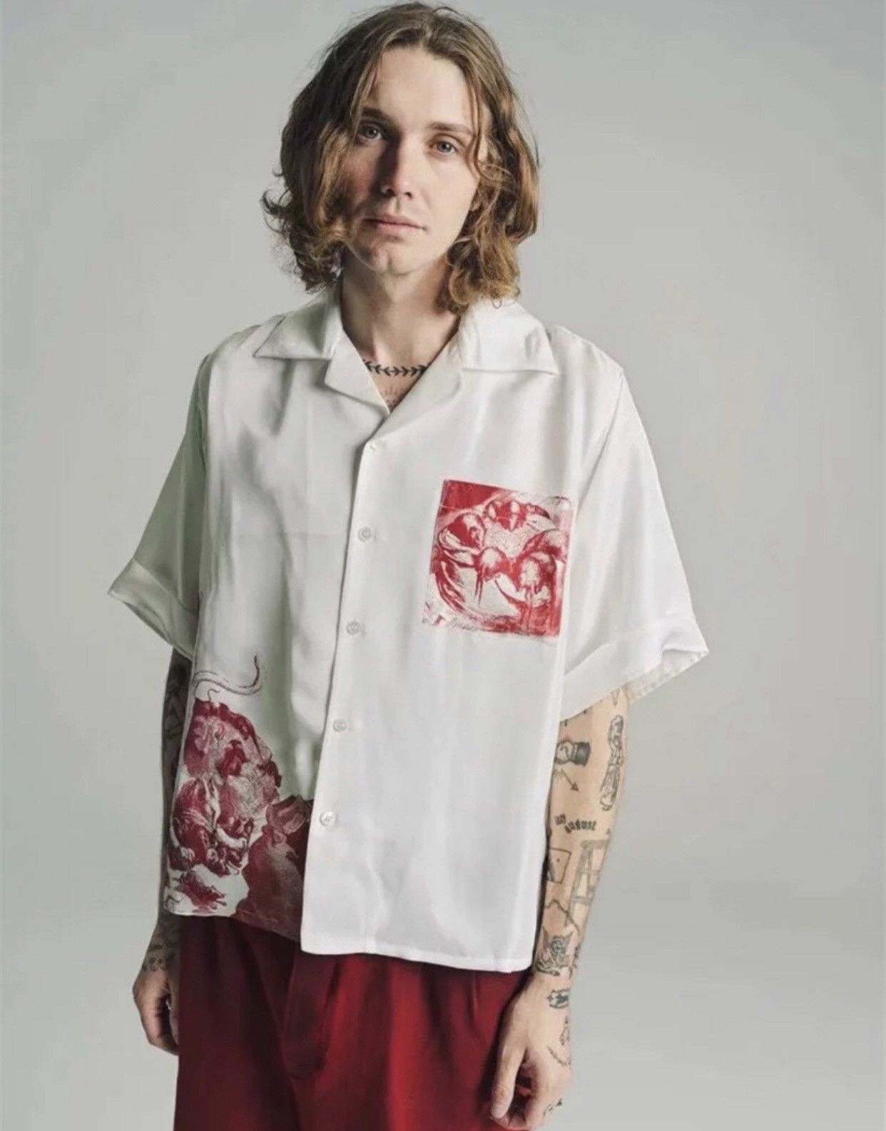 Enfants Riches Deprimes Enfants riches deprimes ERD cat silk shirt short sleeved Size US S / EU 44-46 / 1 - 4 Thumbnail