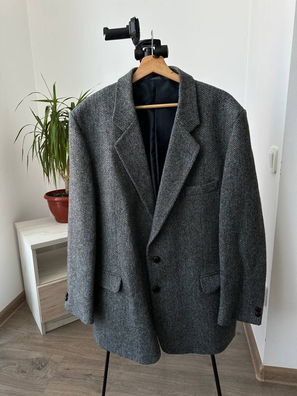 Harris Tweed × Vintage Vintage Harris Tweed Wool Bottons Blazer Coat Jacket Size 52R - 20 Thumbnail