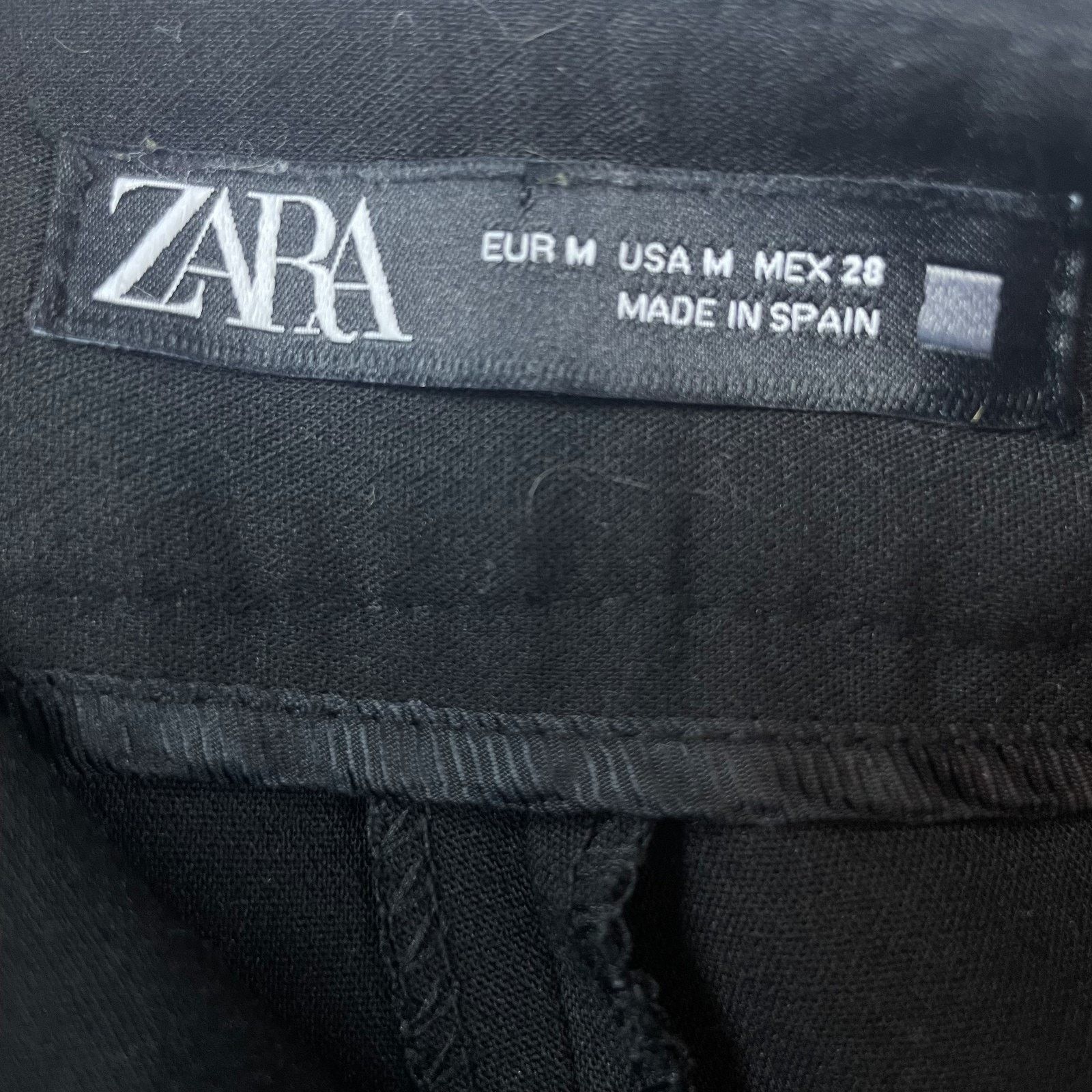Zara Zara Dress Pants Womens M Black Bootcut Capsule Basic Size 30" / US 8 / IT 44 - 8 Thumbnail