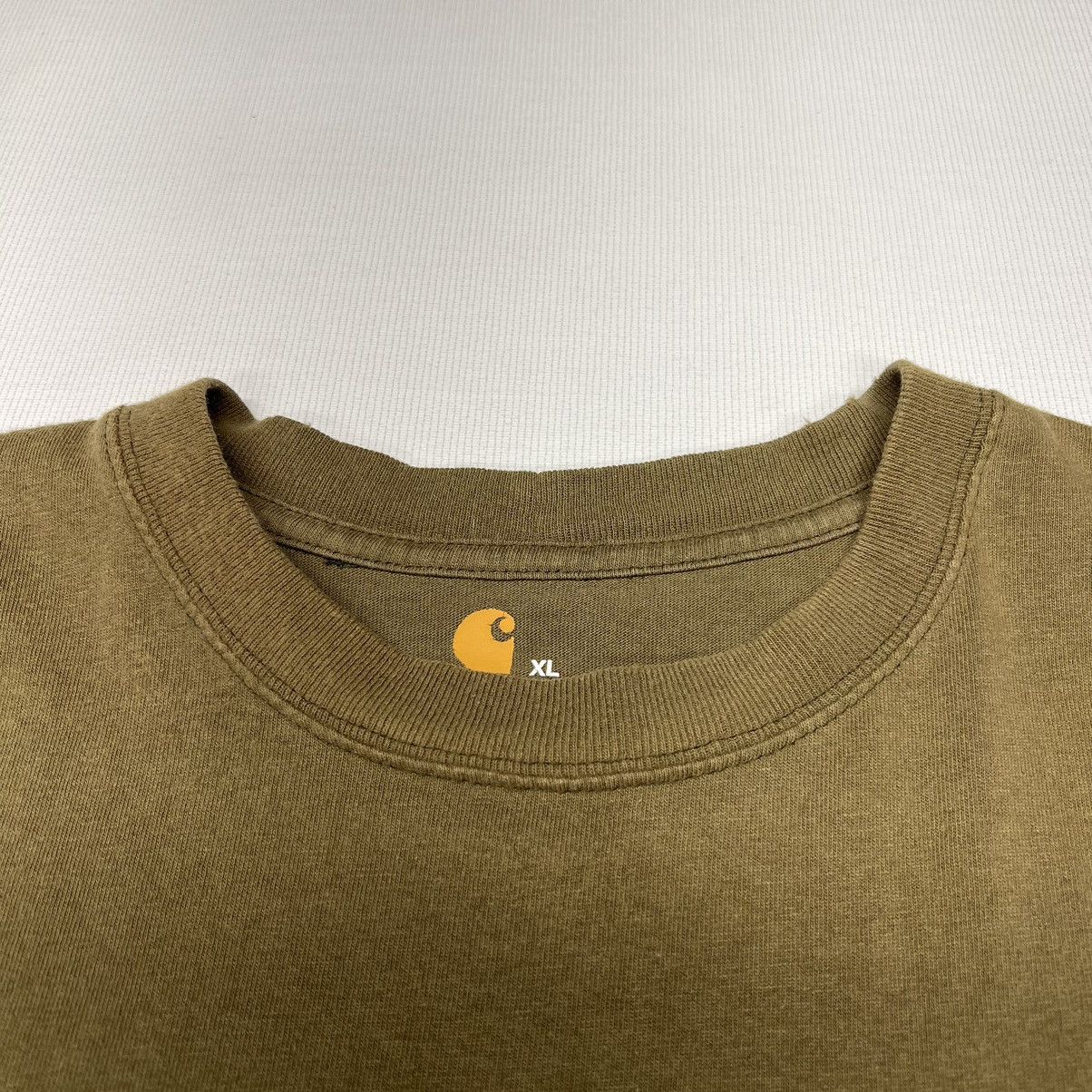 Carhartt Carhartt Tee Shirt Green Olive Original Fit Pocket Logo Size US XL / EU 56 / 4 - 5 Thumbnail