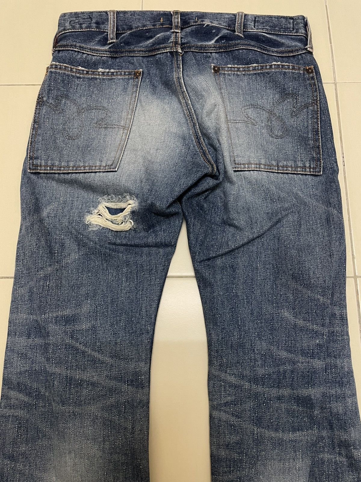 Japanese Brand Blue Way Japan Distressed Jeans Size US 30 / EU 46 - 5 Thumbnail