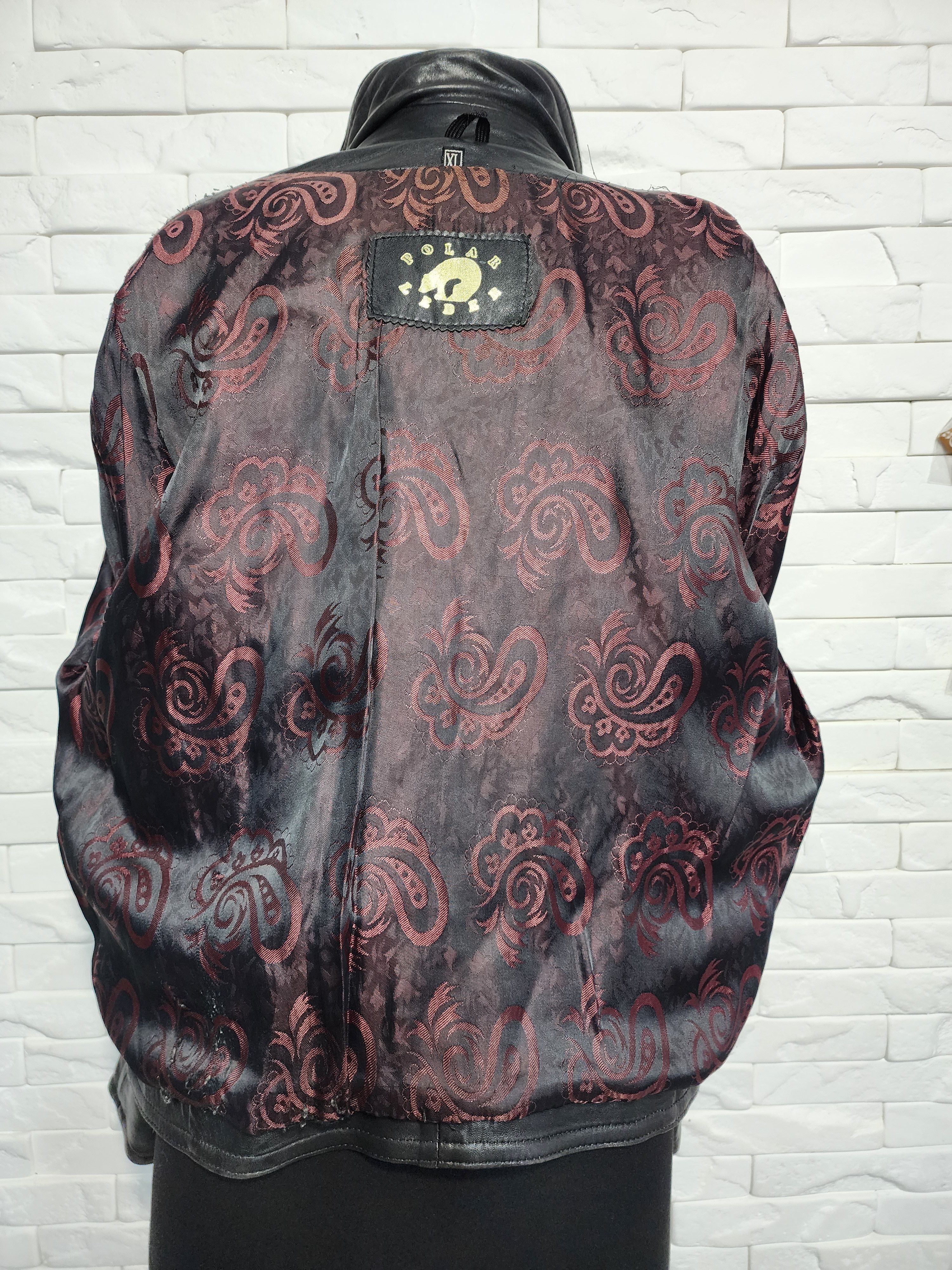 Other Women's Leather Biker Jacket: Tough Moto Rocker Outfit Size XL / US 12-14 / IT 48-50 - 7 Thumbnail