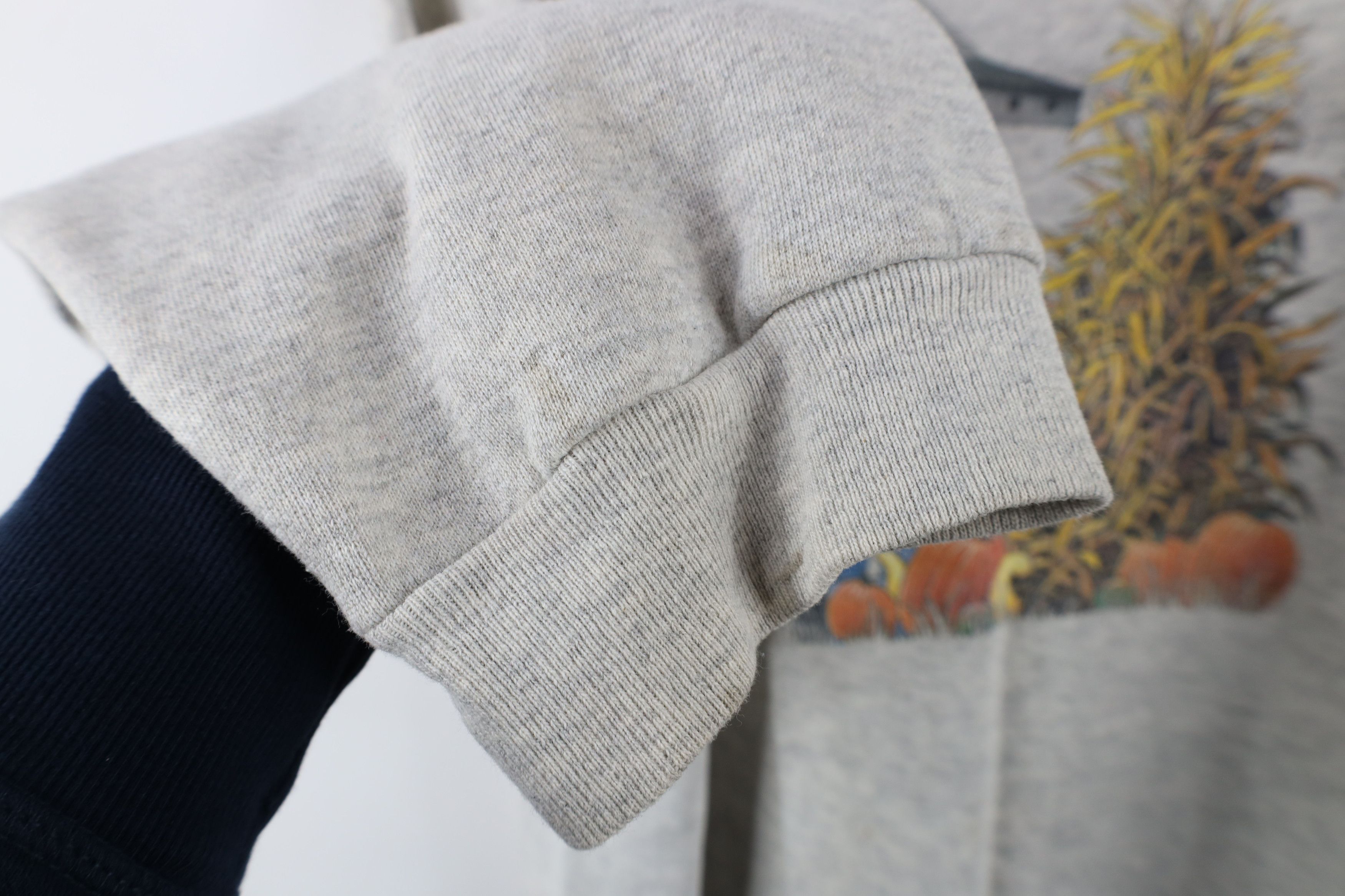 Vintage Vintage 90s Streetwear Country Farmhouse Sweatshirt Gray Size US XXL / EU 58 / 5 - 10 Thumbnail