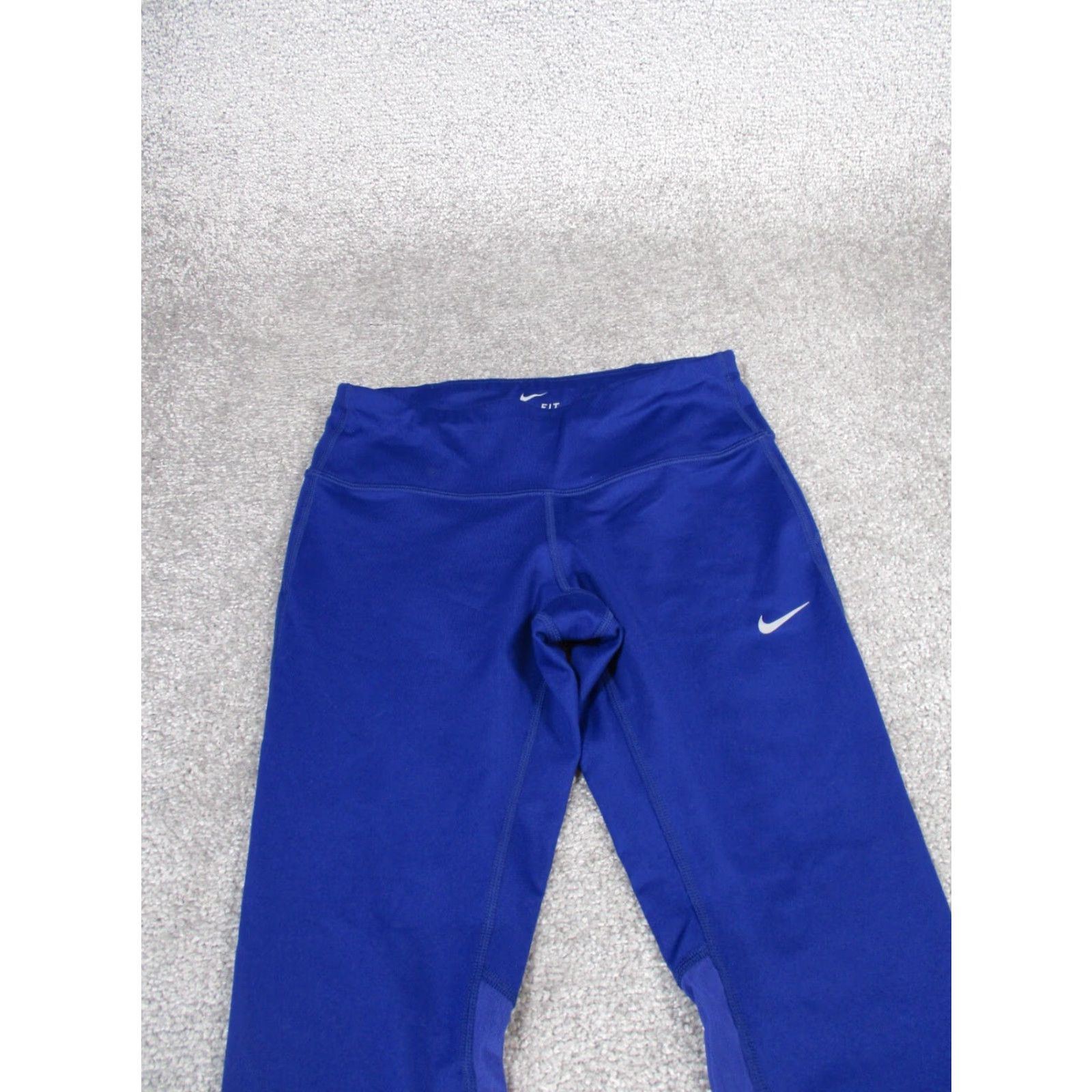 Nike VINTAGE? No. Nike Leggings Women XS Dri-Fit Blue Cropped Athletic Fit Activewear Gym Running Yoga Size 26" / US 2 / IT 38 - 2 Thumbnail
