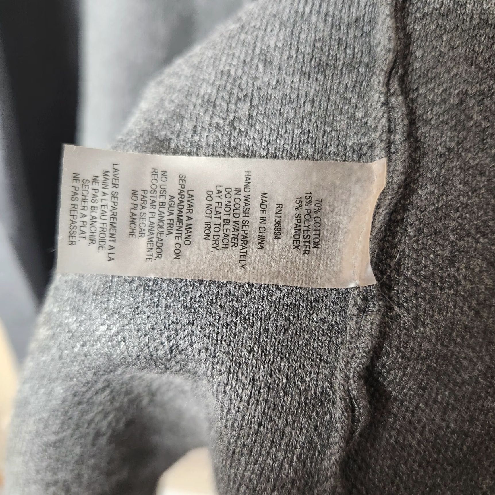 Vintage Vila Milano Womens Gray Sleeveless Open Front Coatigan/Duster-Size M Size M / US 6-8 / IT 42-44 - 5 Thumbnail