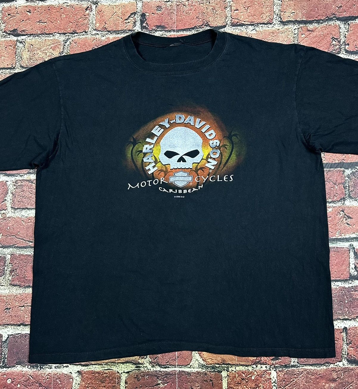 Harley Davidson Vintage Harley Davidson Skull Graphic Long Sleeve T Shirt Size US XXL / EU 58 / 5 - 3 Thumbnail