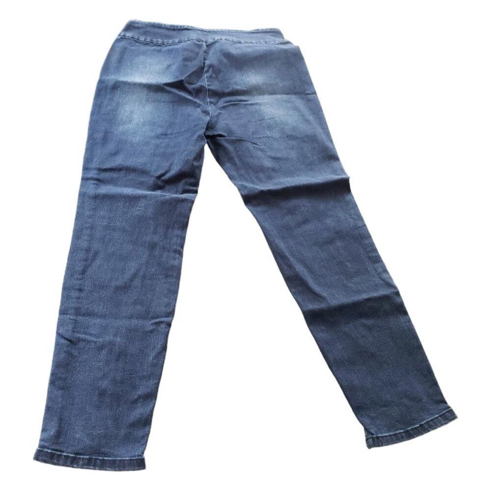 Designer CT711 Ethyl Ladies Blue Denim Cropped Zipped Ankle Jean 10 Size 32" / US 10 / IT 46 - 4 Thumbnail