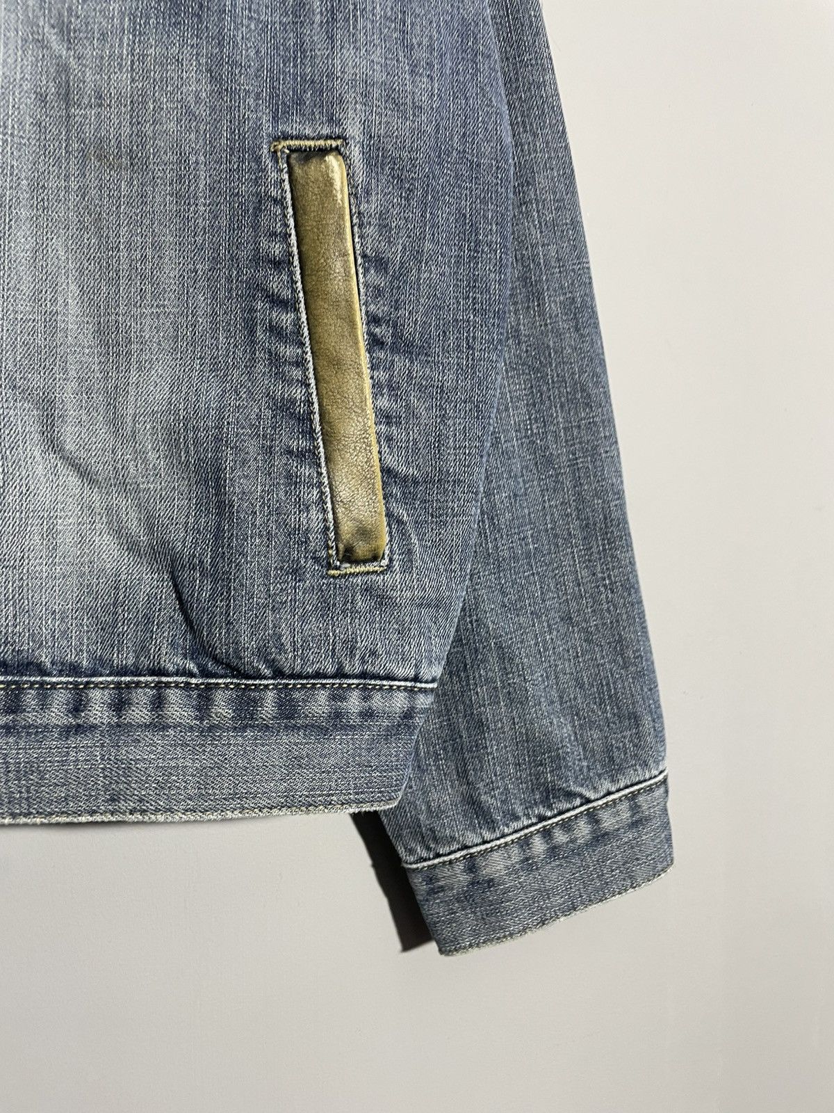 Levi's × Vintage Vintage Levi’s Made In USA jeans jacket with leather details Size US L / EU 52-54 / 3 - 5 Thumbnail