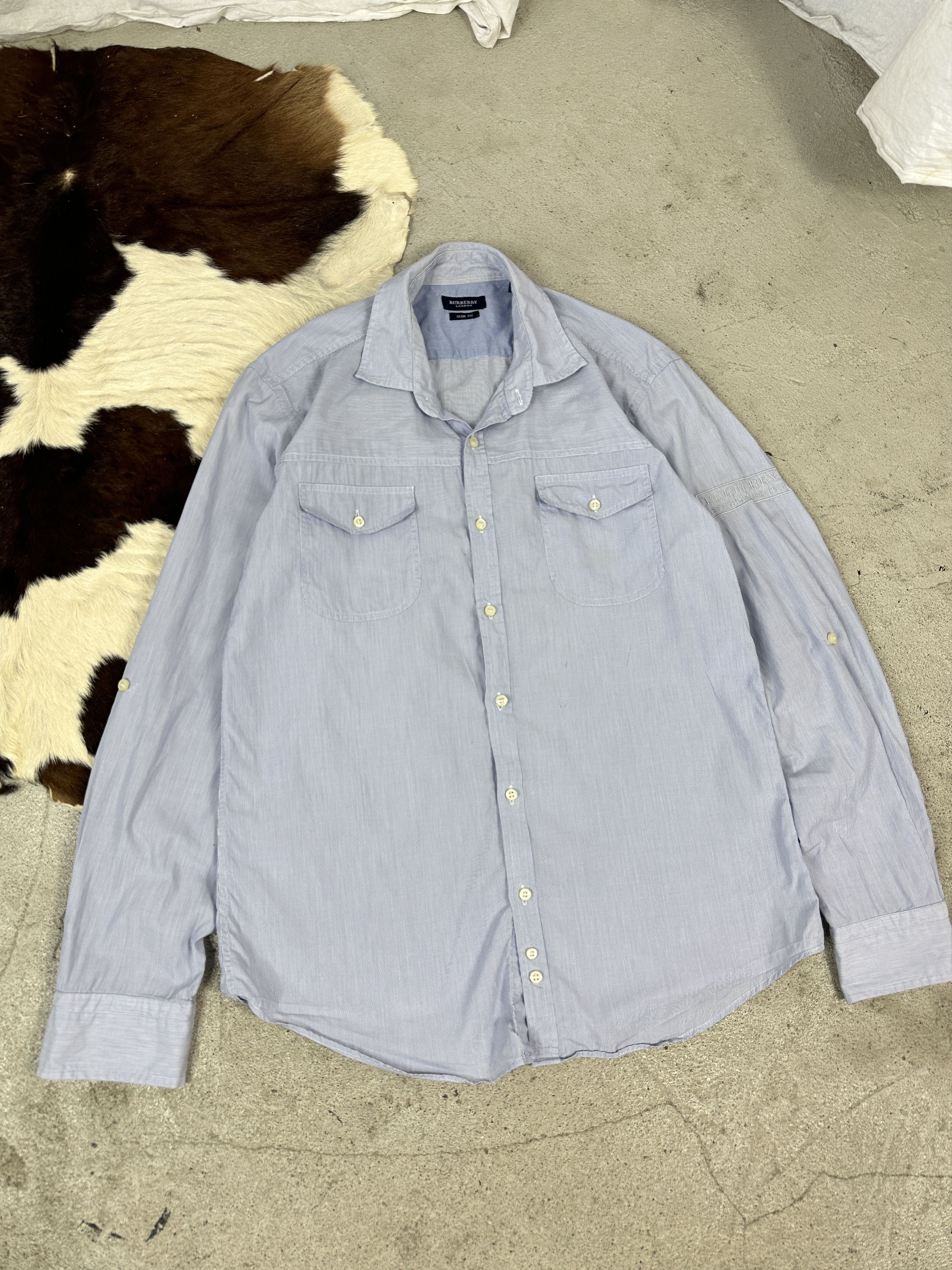 Burberry × Vintage Vintage Casual Y2K Elegant Burberry Shirt Size US M / EU 48-50 / 2 - 1 Thumbnail