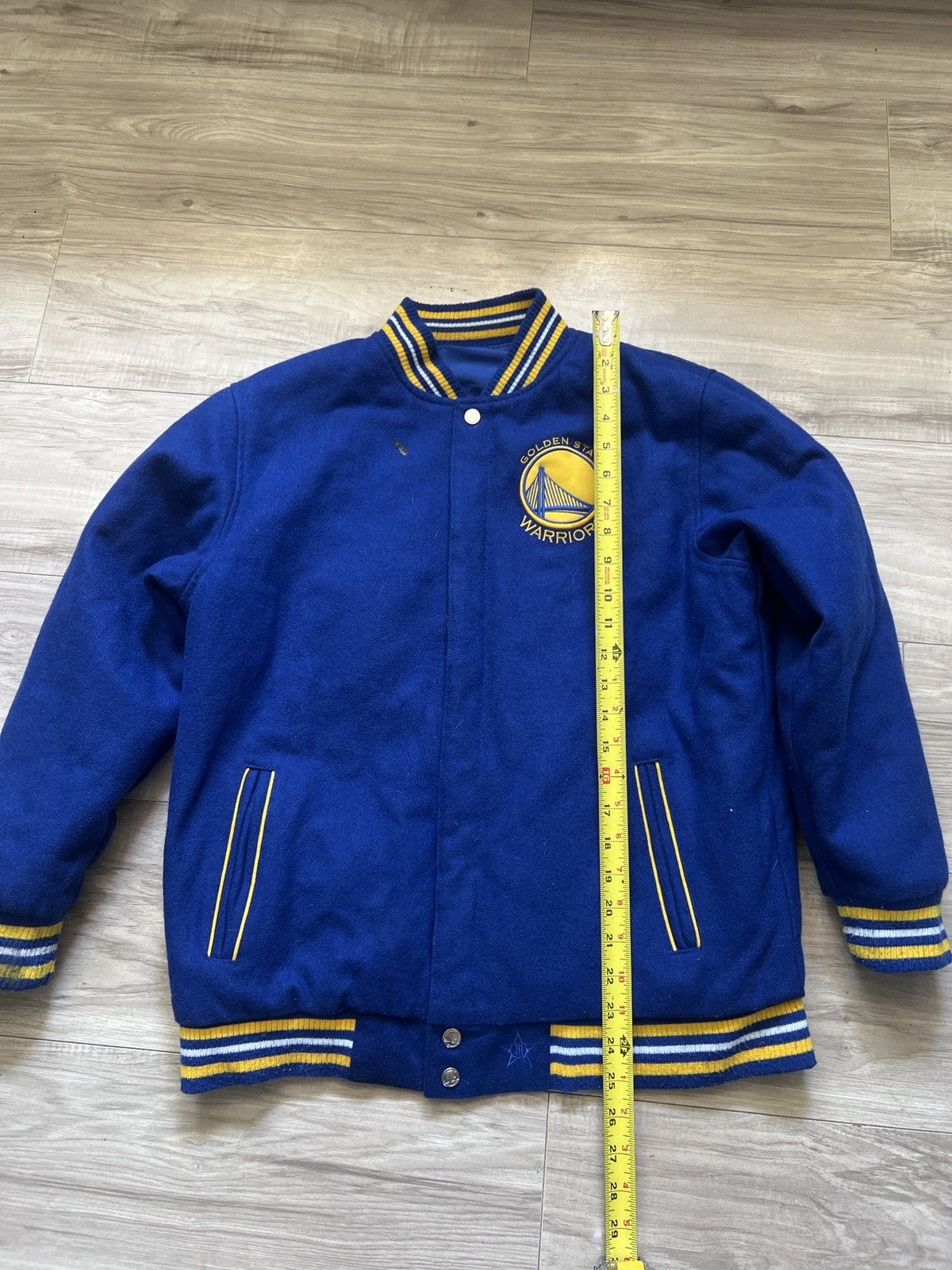 Jeff Hamilton Men's Golden State Warriors JH Design Royal Reversible Wool Size US S / EU 44-46 / 1 - 2 Thumbnail