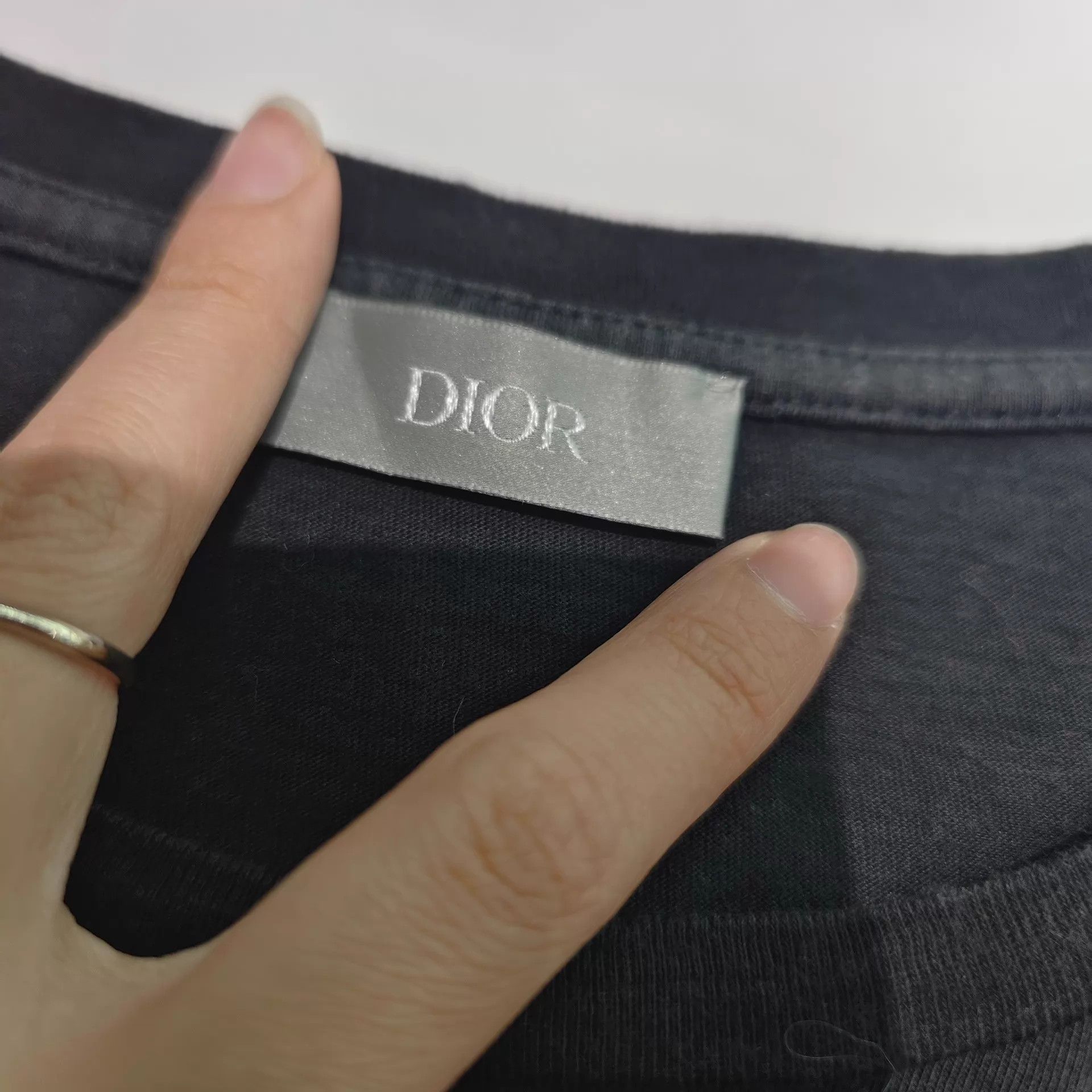 Dior Dior Logo 100% Cotton Crew Neck T-shirt M IT Size M / US 6-8 / IT 42-44 - 3 Thumbnail