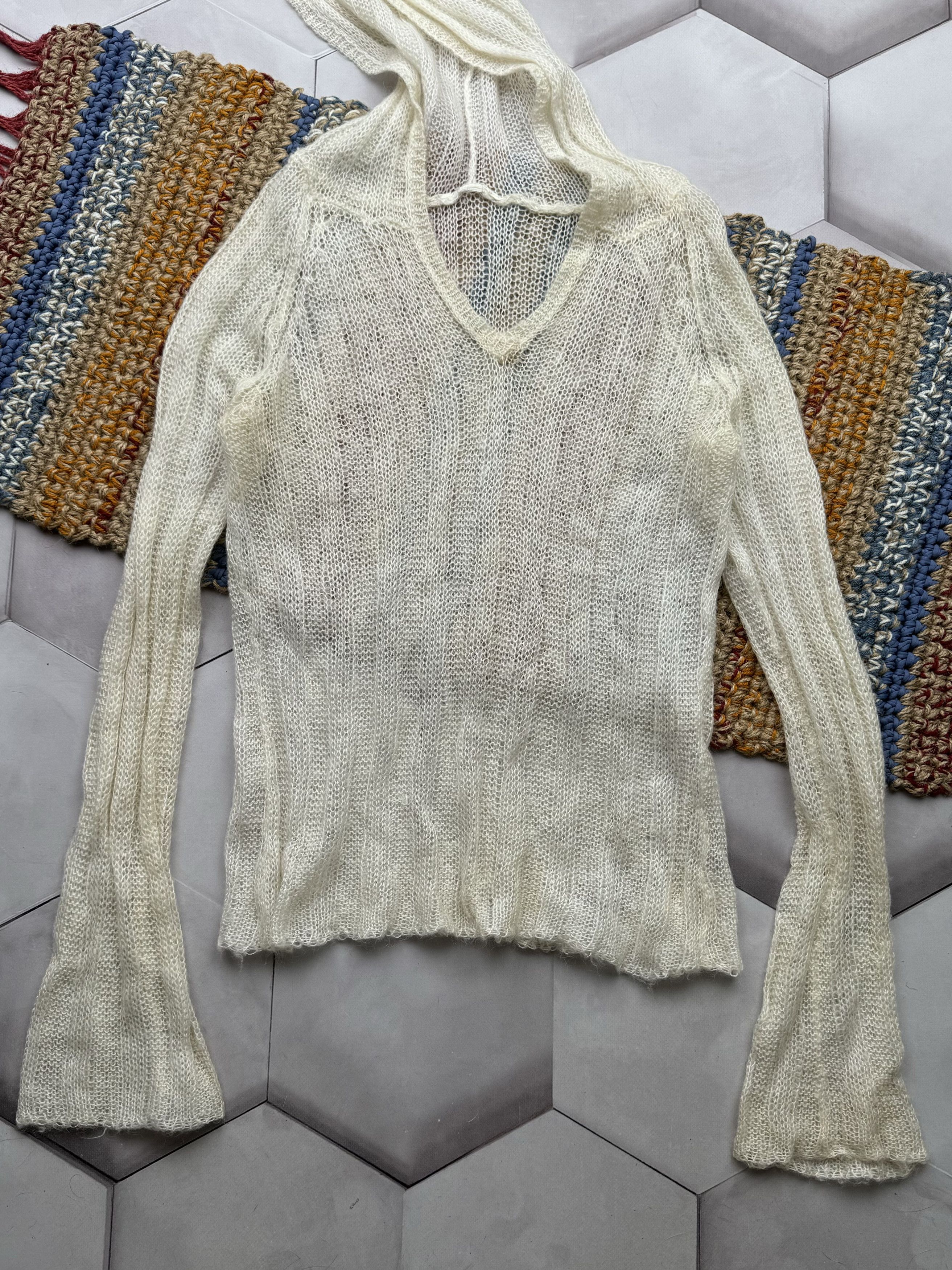 Vintage Vintage Mesh Hoodie Size M / US 6-8 / IT 42-44 - 3 Thumbnail