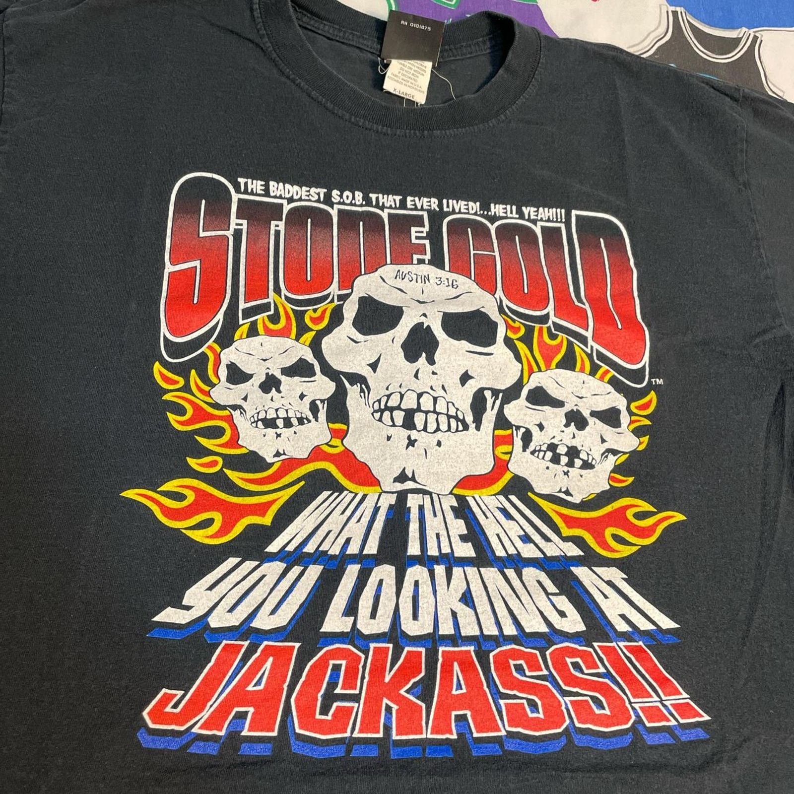 Vintage × WWF VTG Stone Cold Steve Austin The Badest S.O.B To Ever Live Size US XL / EU 56 / 4 - 3 Thumbnail