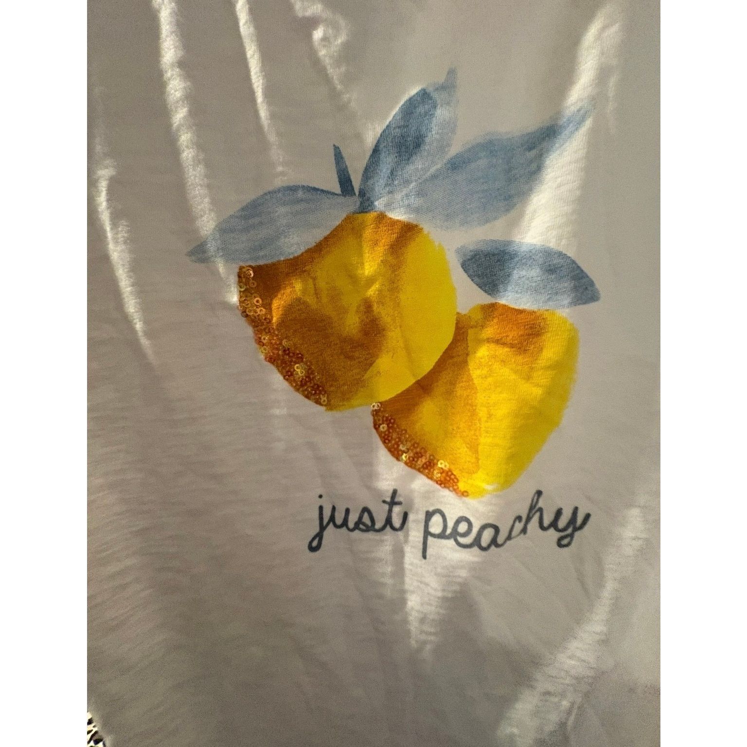 Lauren Conrad LC Lauren Conrad Just Peachy Graphic Tee Women’s XS 0-2 Size XS / US 0-2 / IT 36-38 - 3 Thumbnail