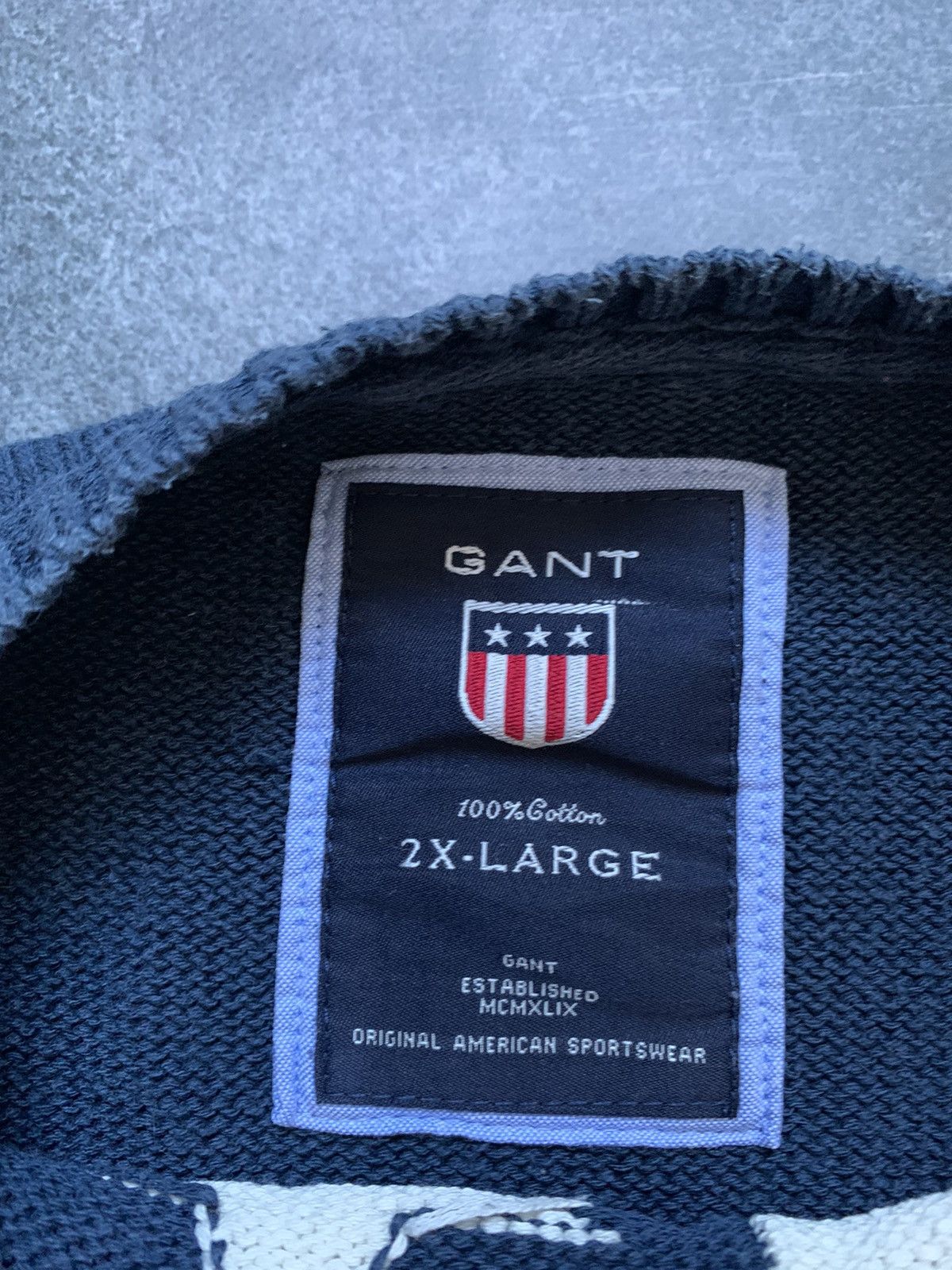 Gant × Vintage Vintage Gant USA Flag Sweater PRL Style Y2k Size US XL / EU 56 / 4 - 9 Thumbnail