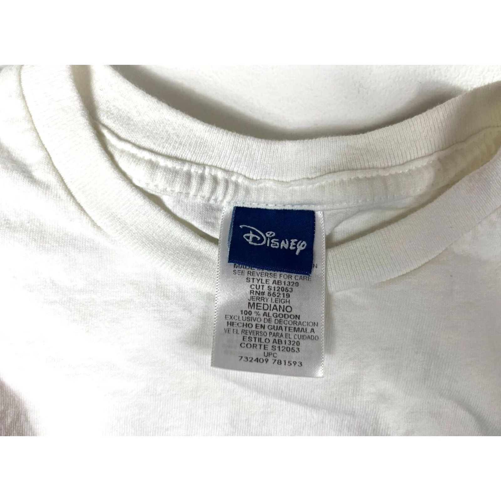 Disney VINTAGE Disney Mickey Mouse T-Shirt M Adult Shirt Mens Disney Mickey Mouse Cotton White Short Sleeve Crew Neck Regular Fit Size US M / EU 48-50 / 2 - 4 Thumbnail