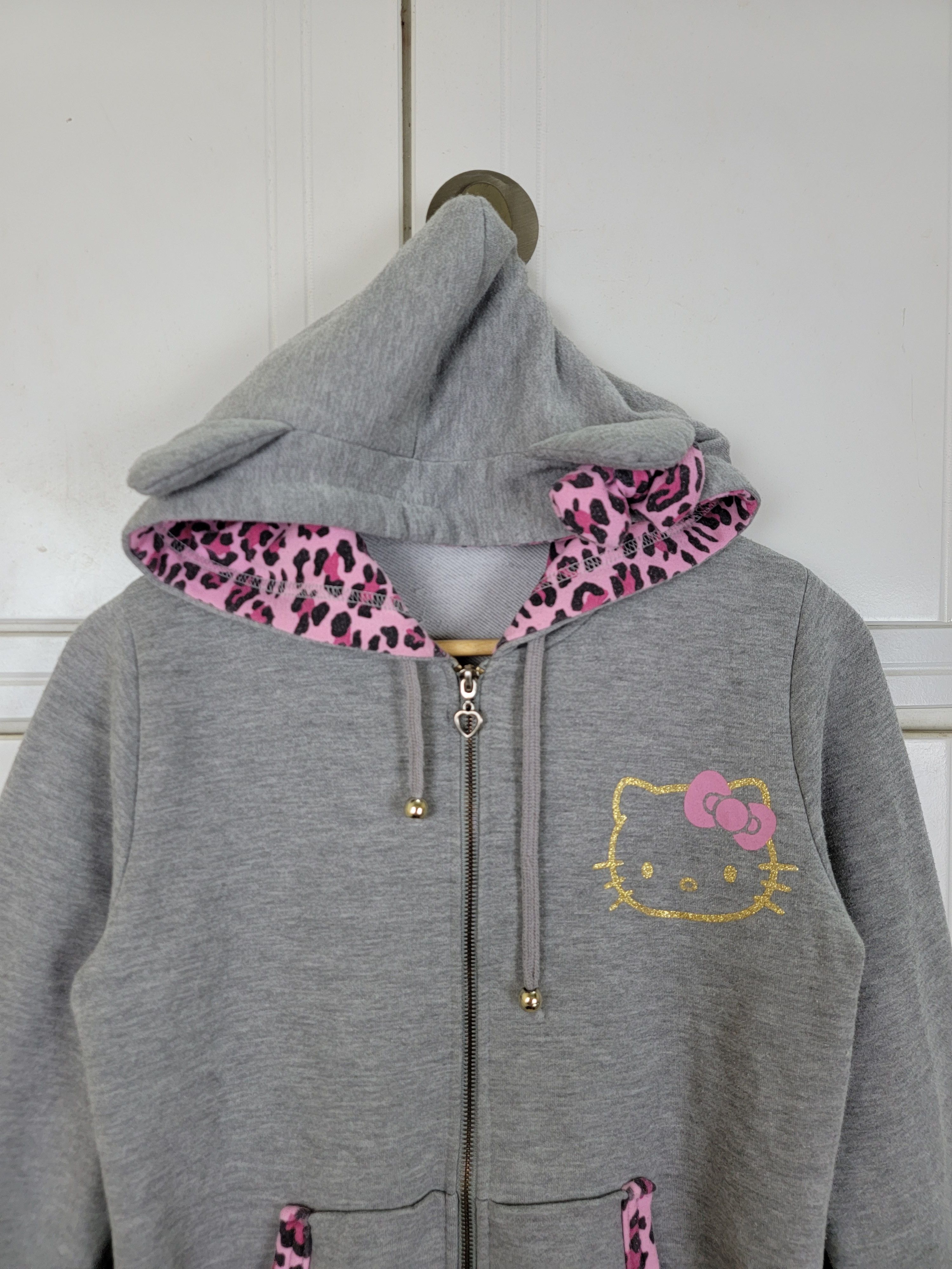 Disney × Japanese Brand × Vintage Vintage Hello Kitty Zipper Hoodies Size US L / EU 52-54 / 3 - 3 Thumbnail