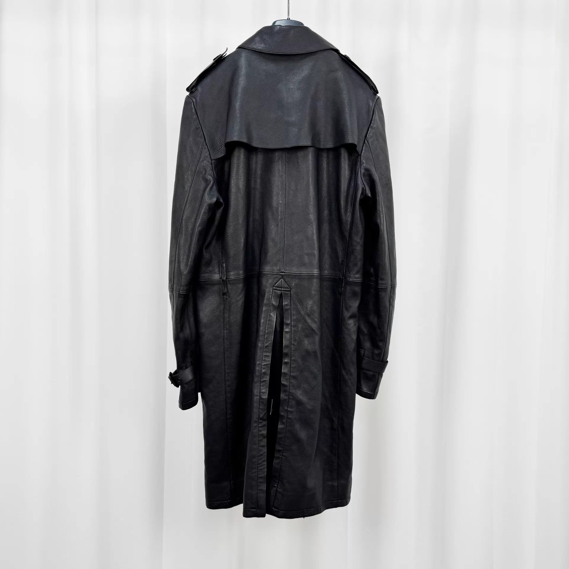 Burberry Burberry Black Lambskin Trench 48 98 New No Belt Size XL / US 12-14 / IT 48-50 - 2 Thumbnail