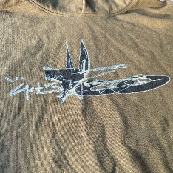 Designer × Travis Scott JORDAN x TRAVIS SCOTT CACTUS JACK SCRIBBLE HOODIE OLIVE SZ L Size US L / EU 52-54 / 3 - 3 Thumbnail