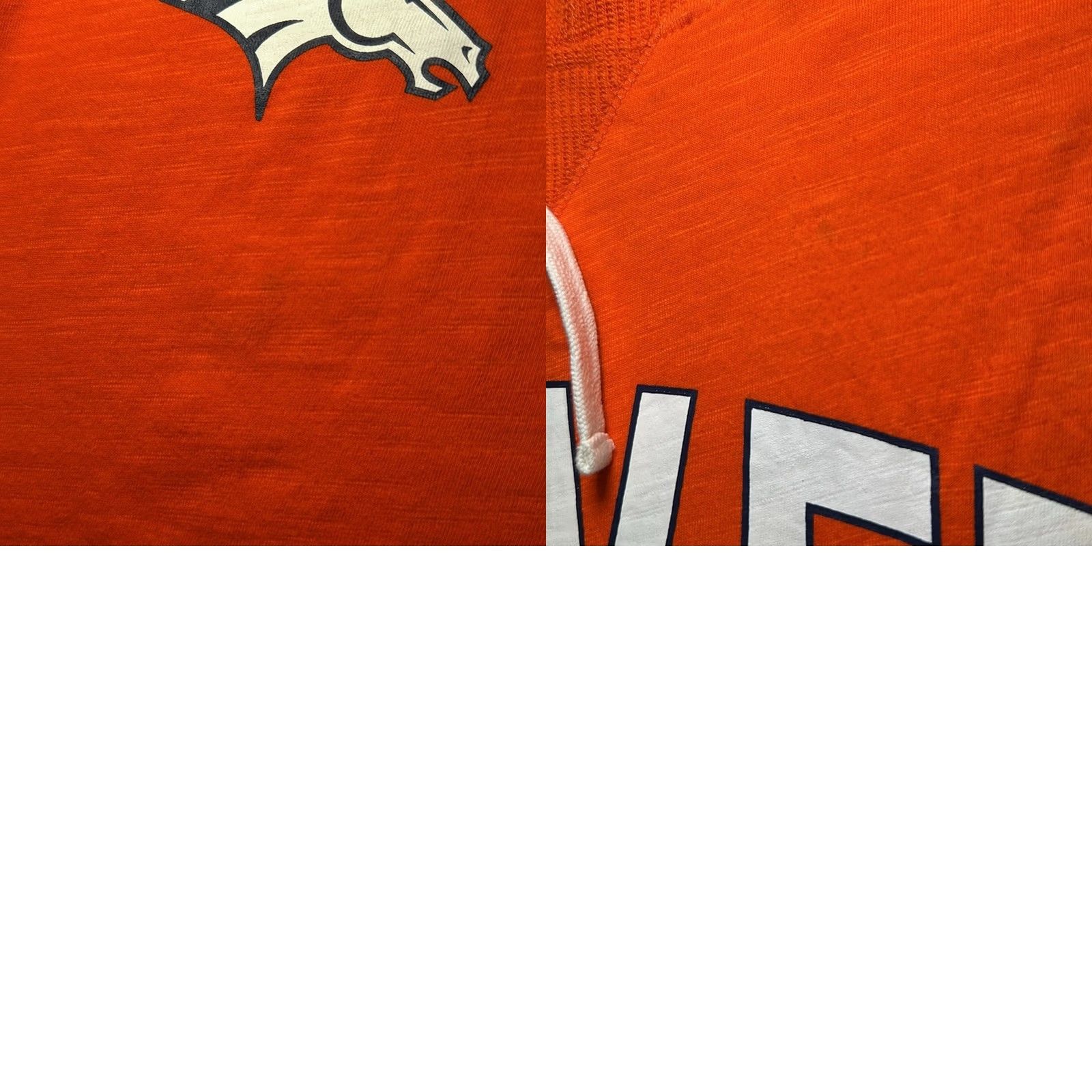 NFL VINTAGE Denver Broncos NFL Long Sleeve Tee Hoodie Mens Medium Orange Cotton Pullover Hoodie, Men, M, Orange, 90s/Concert? Size US M / EU 48-50 / 2 - 8 Thumbnail
